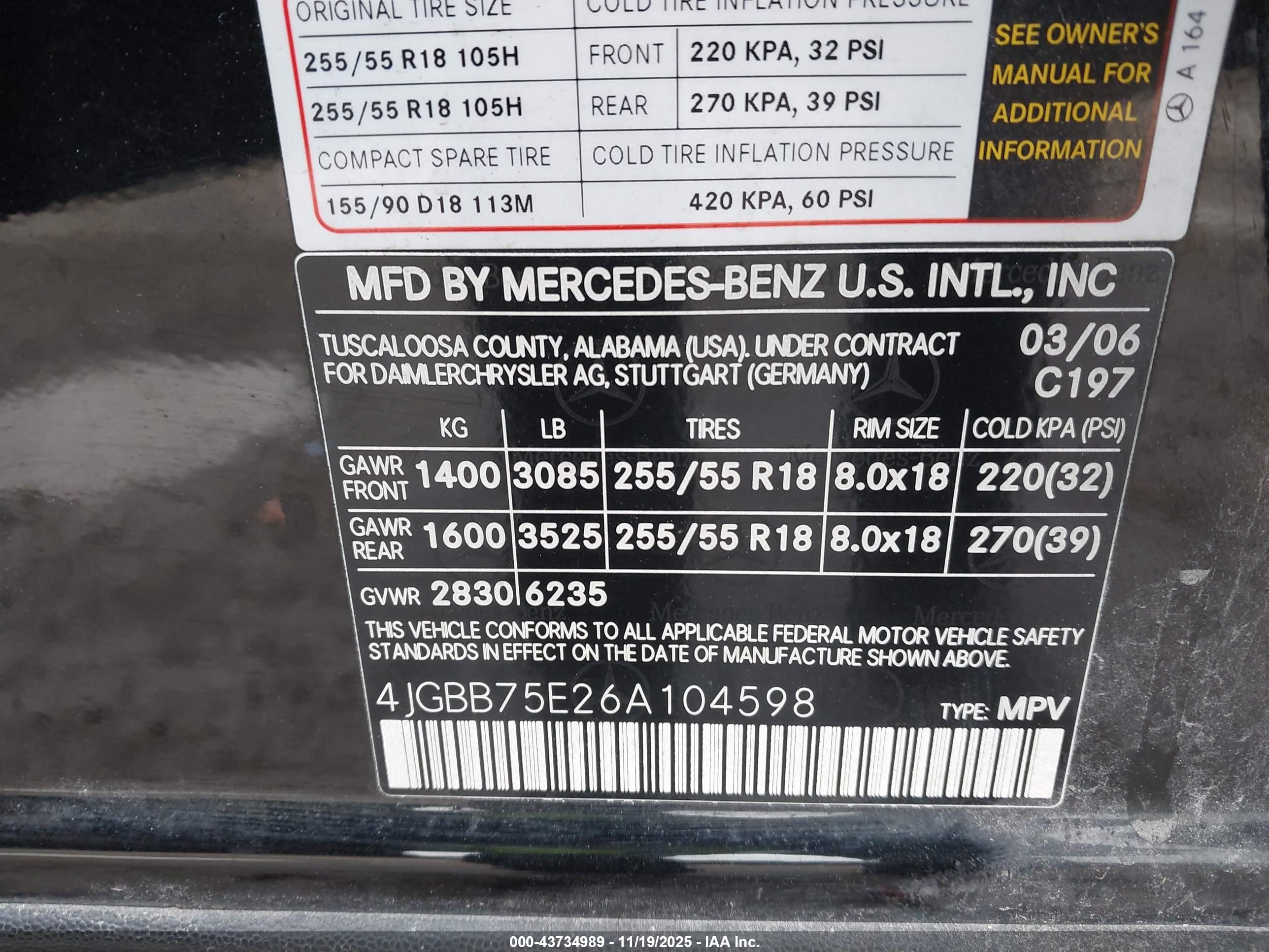 MERCEDES-BENZ ML image 9