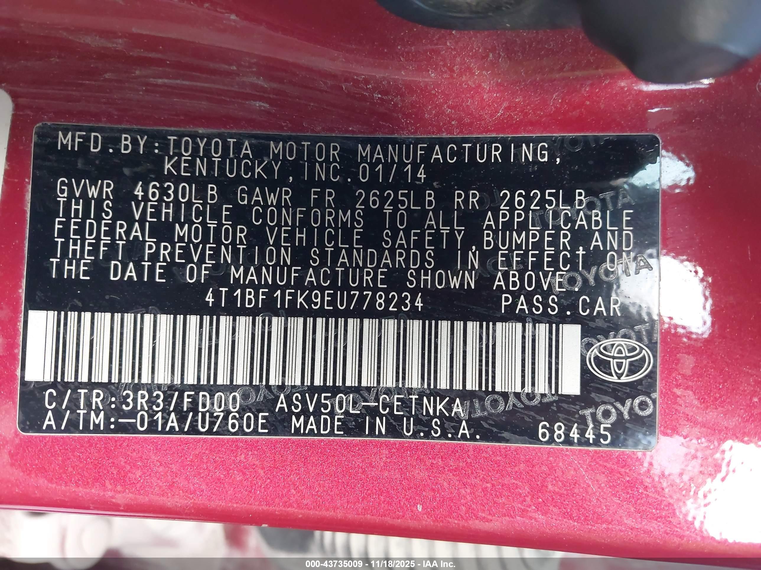 TOYOTA CAMRY image 9