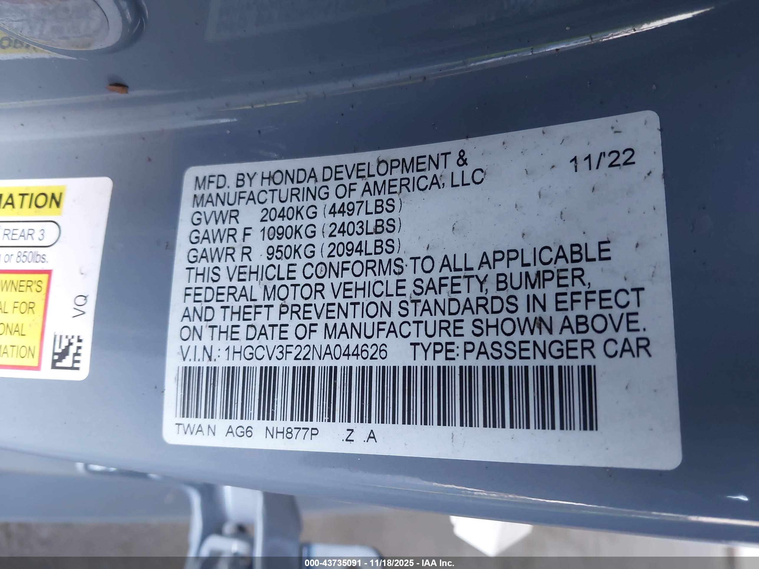 HONDA ACCORD image 9