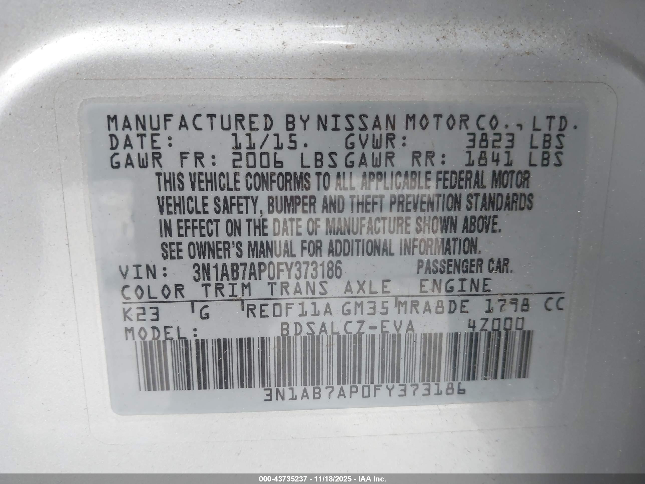 NISSAN SENTRA image 9