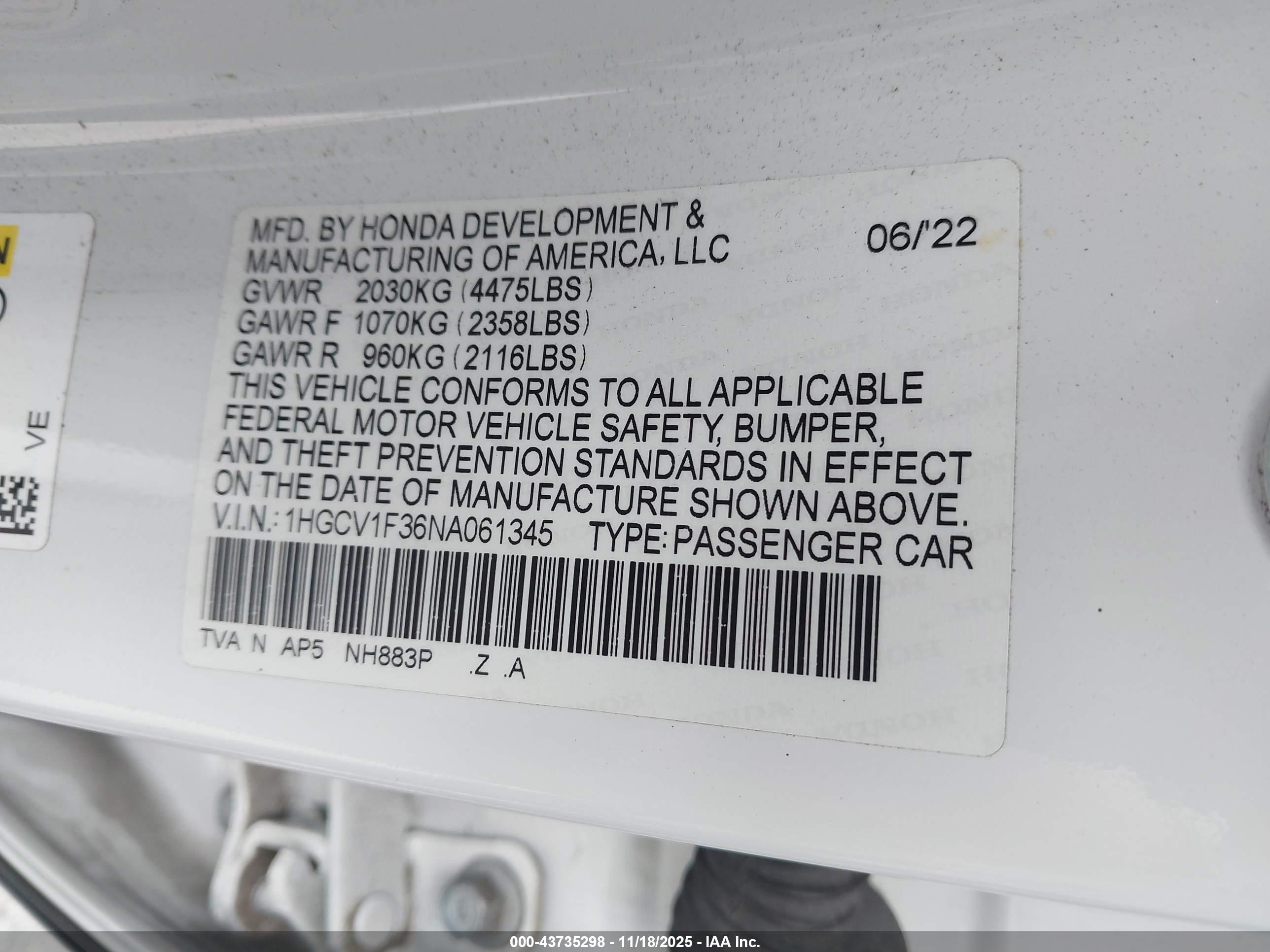 HONDA ACCORD image 9