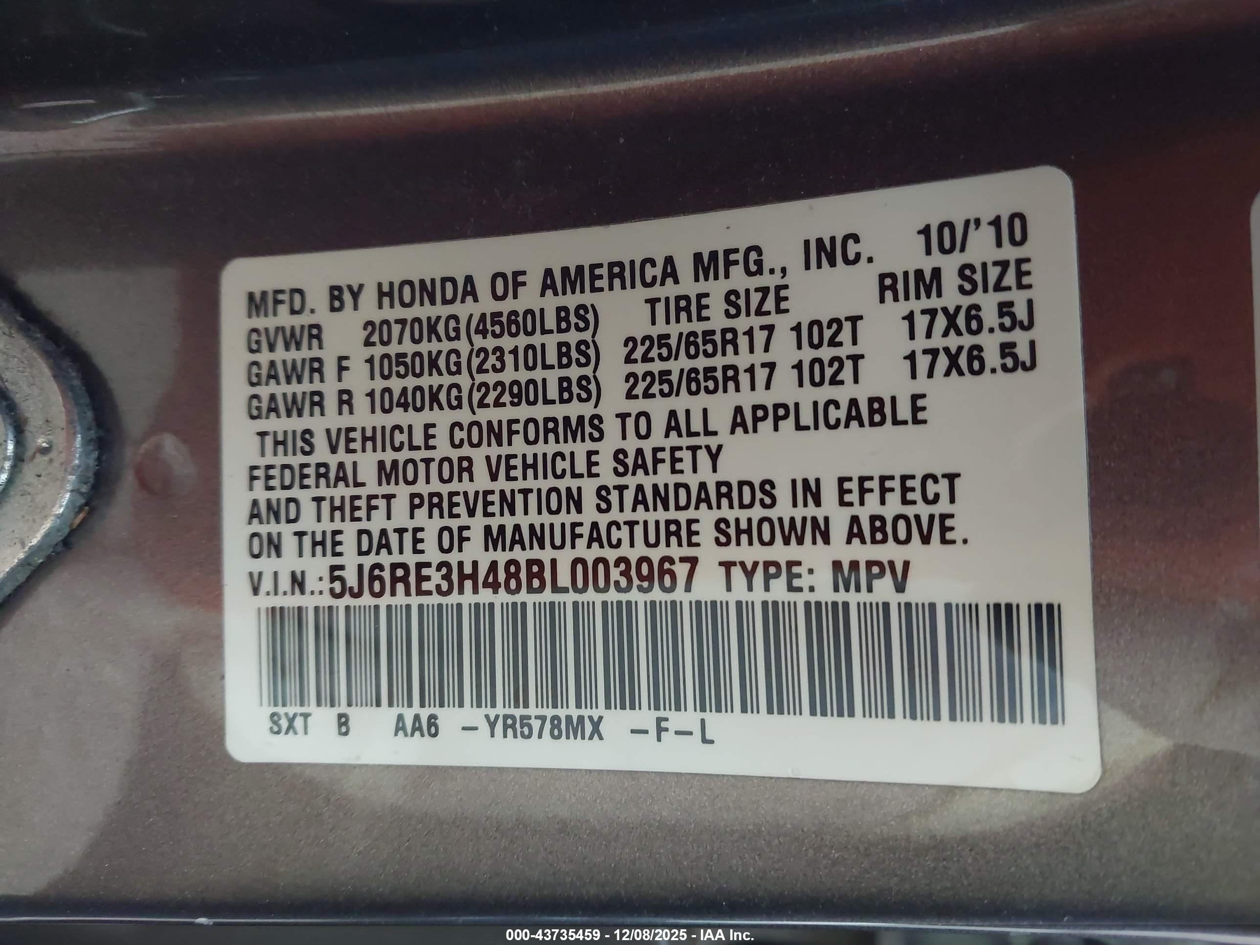 HONDA CR-V image 9