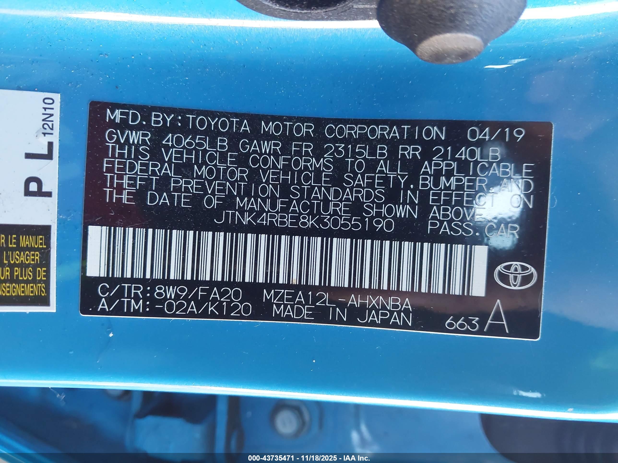 TOYOTA COROLLA image 9