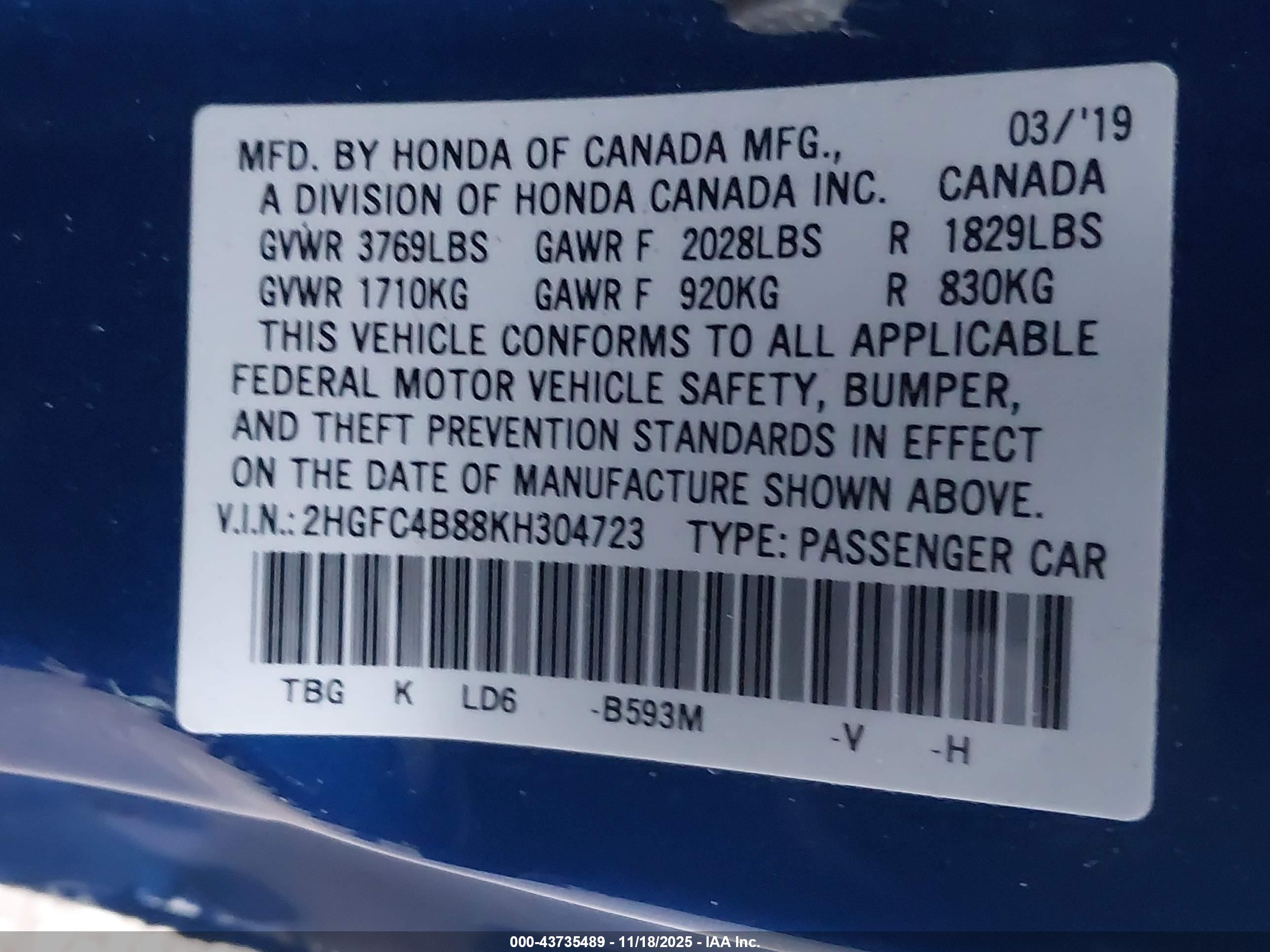 HONDA CIVIC image 9