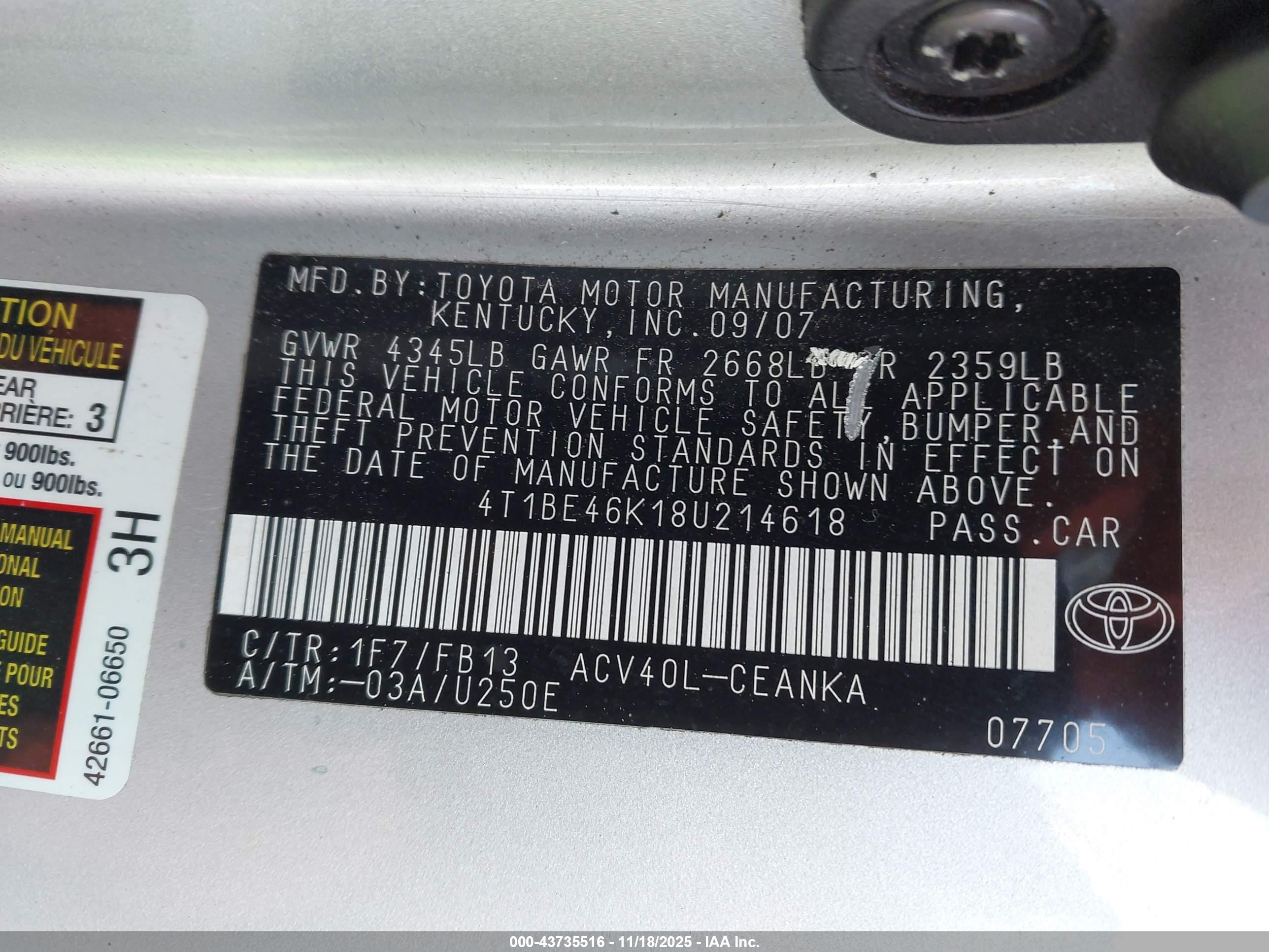 TOYOTA CAMRY image 9