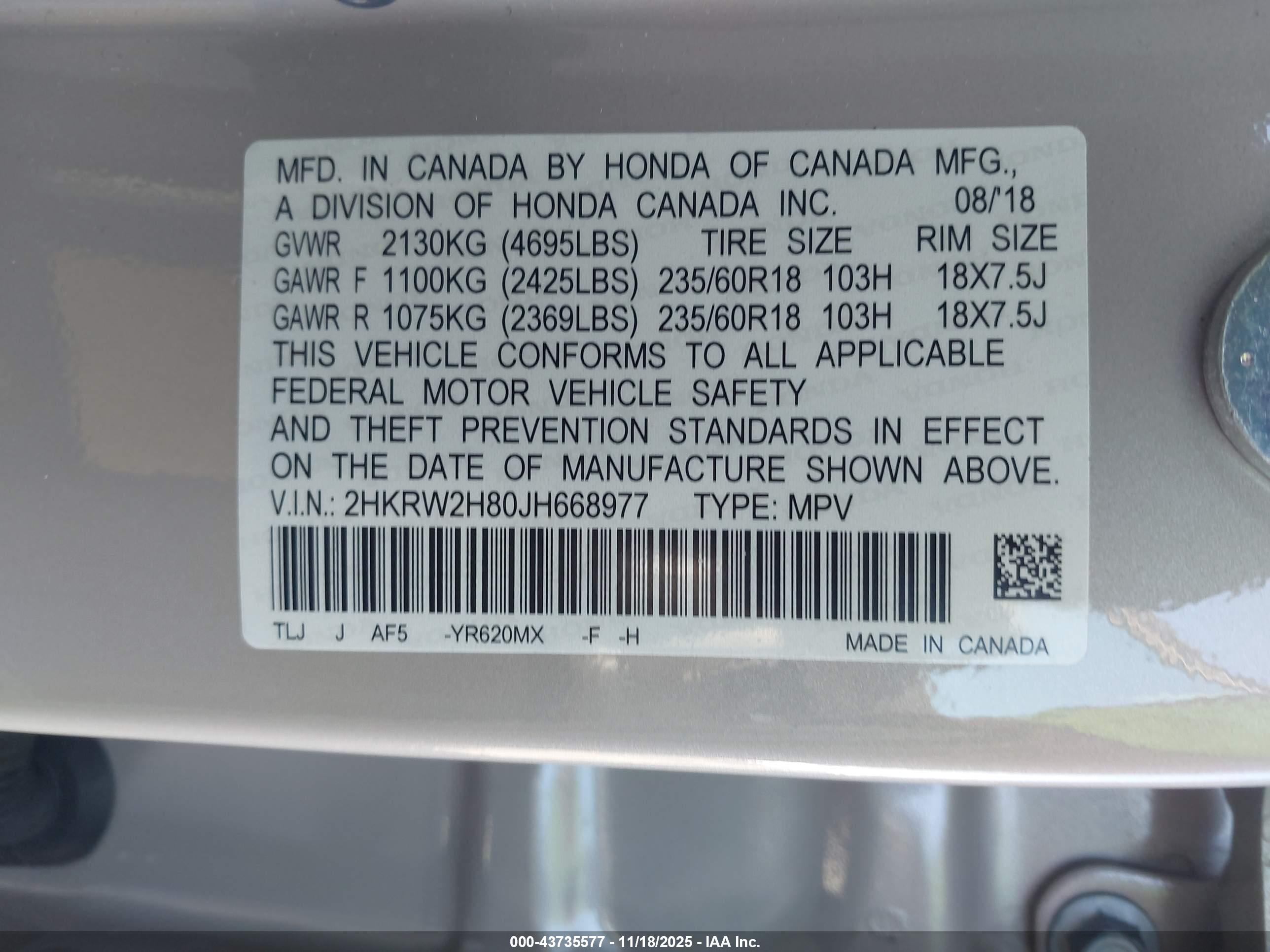 HONDA CR-V image 9