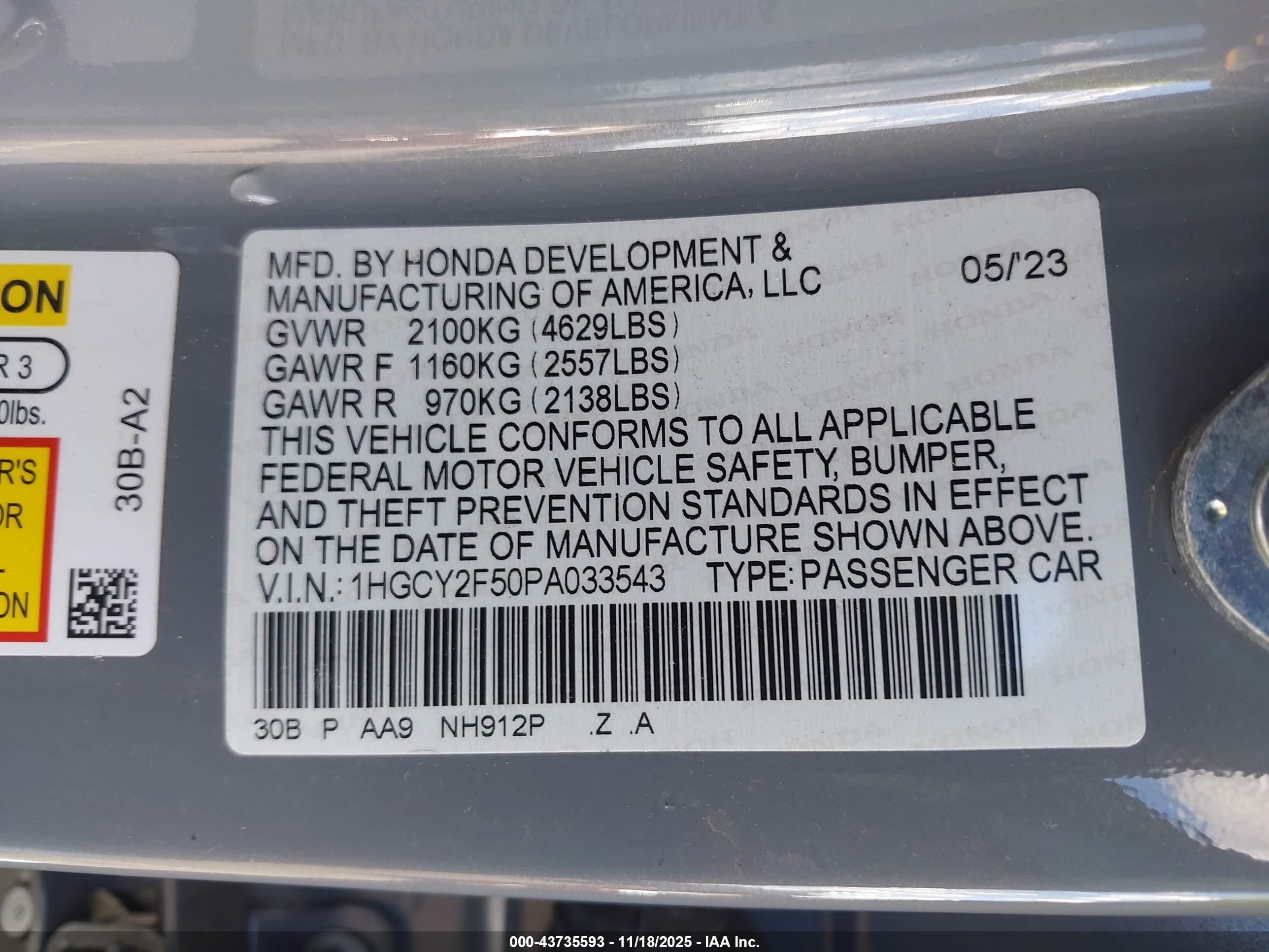 HONDA ACCORD image 9
