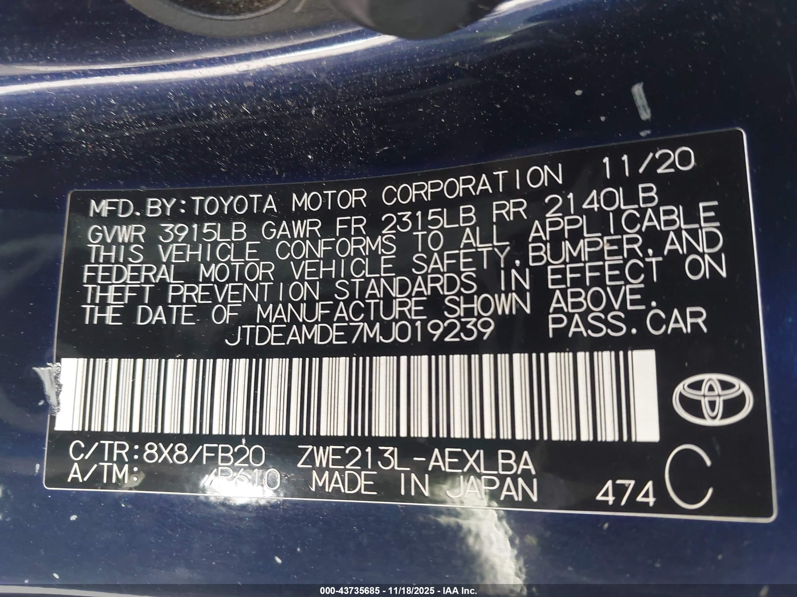 TOYOTA COROLLA image 9