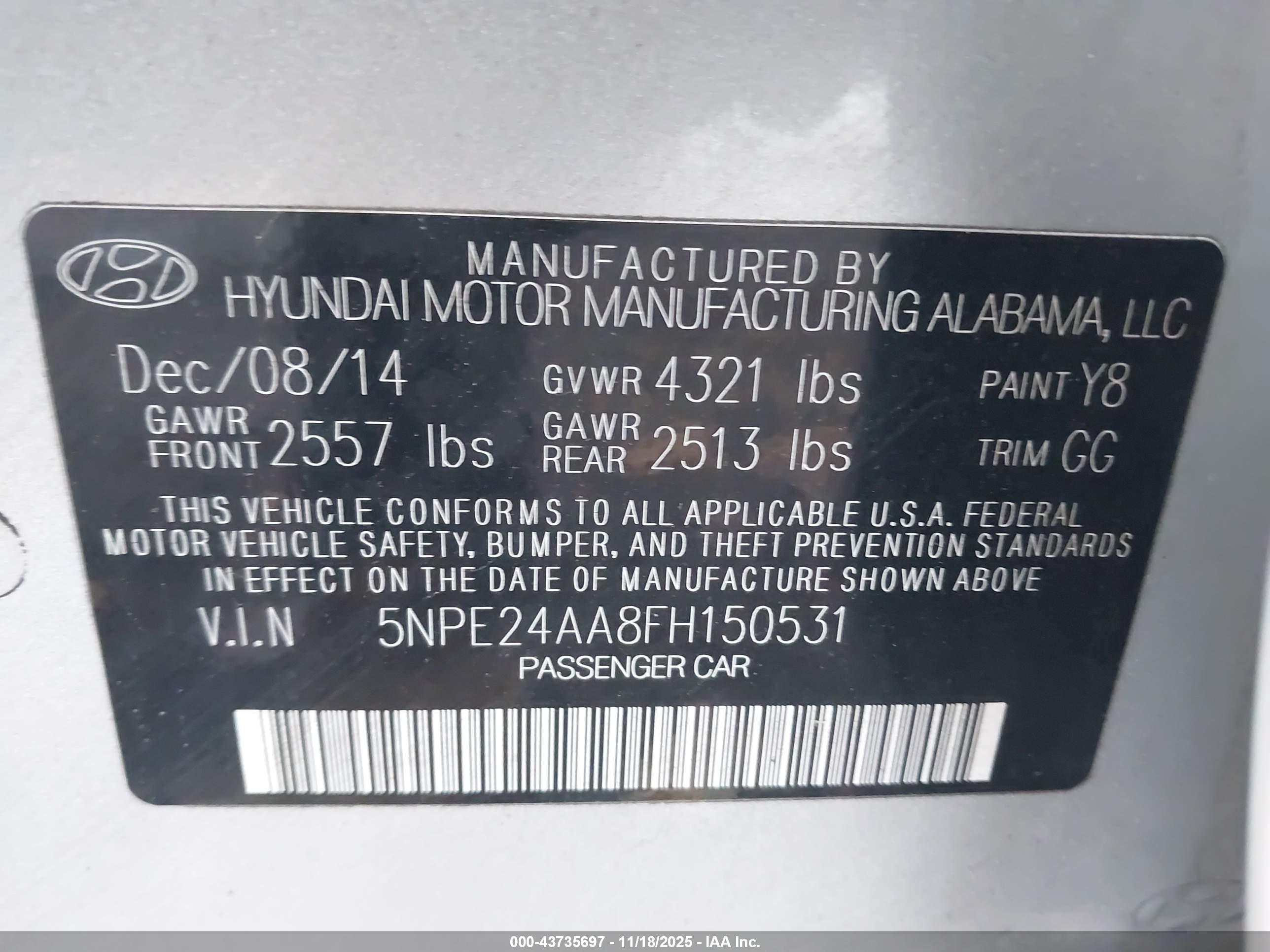 HYUNDAI SONATA image 9