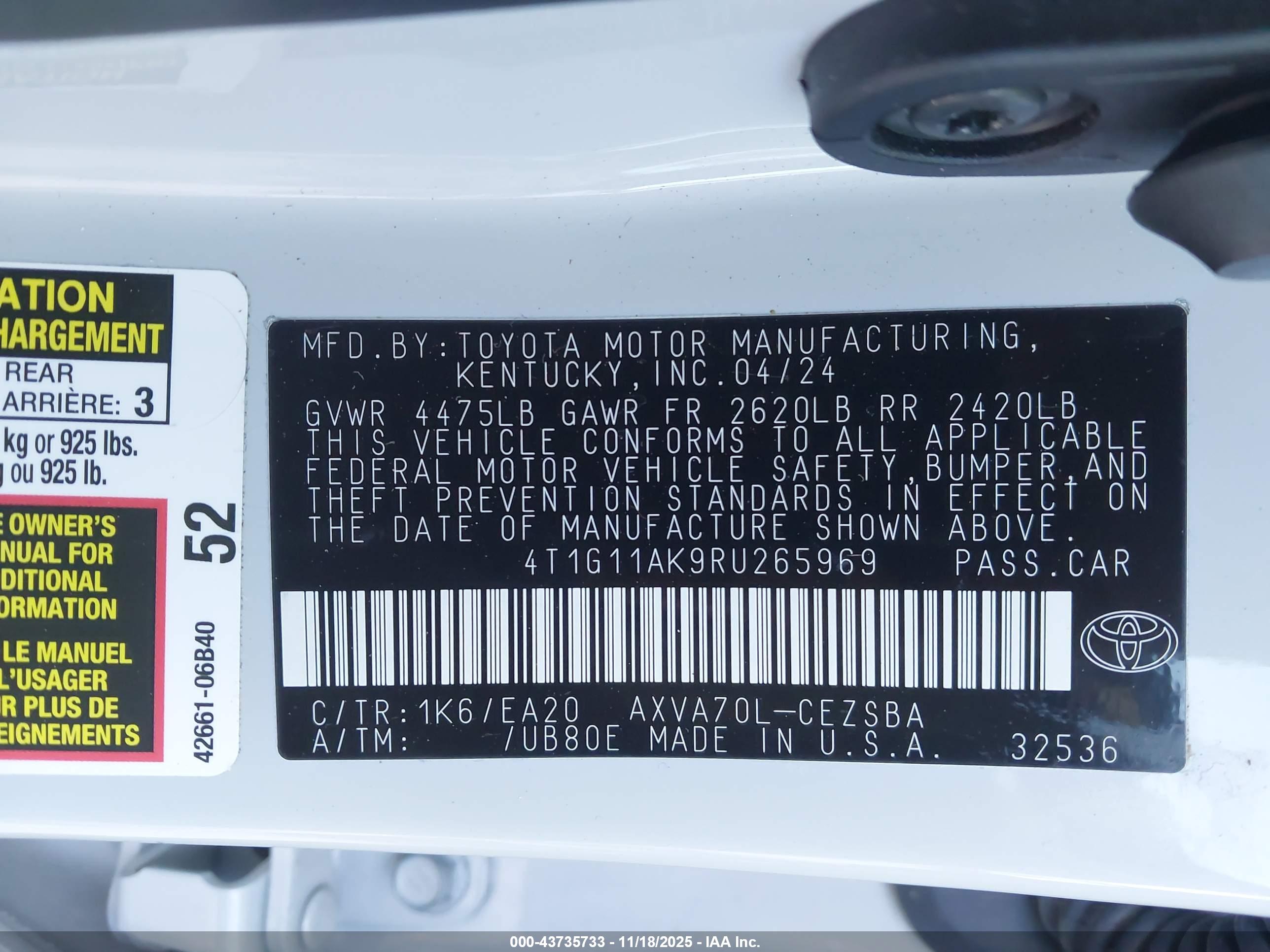 TOYOTA CAMRY image 9