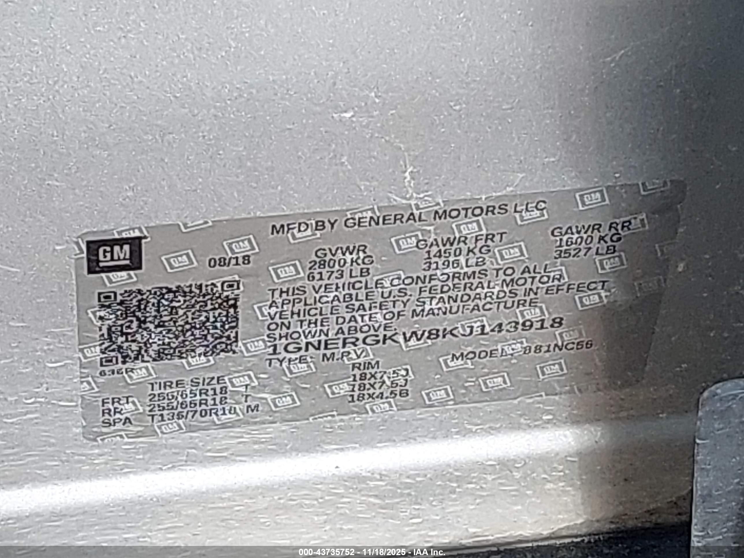 CHEVROLET TRAVERSE image 9