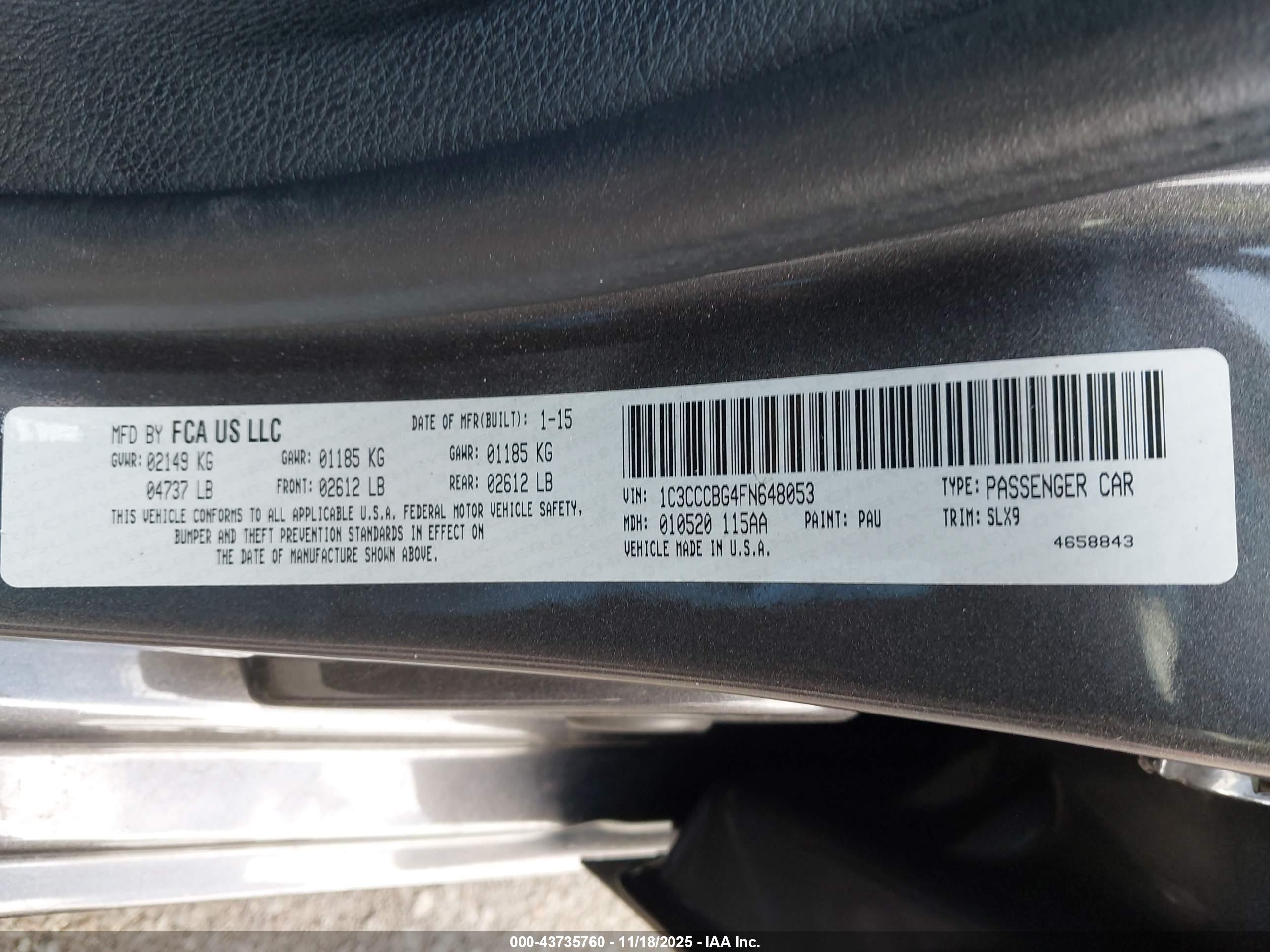 CHRYSLER 200 image 9