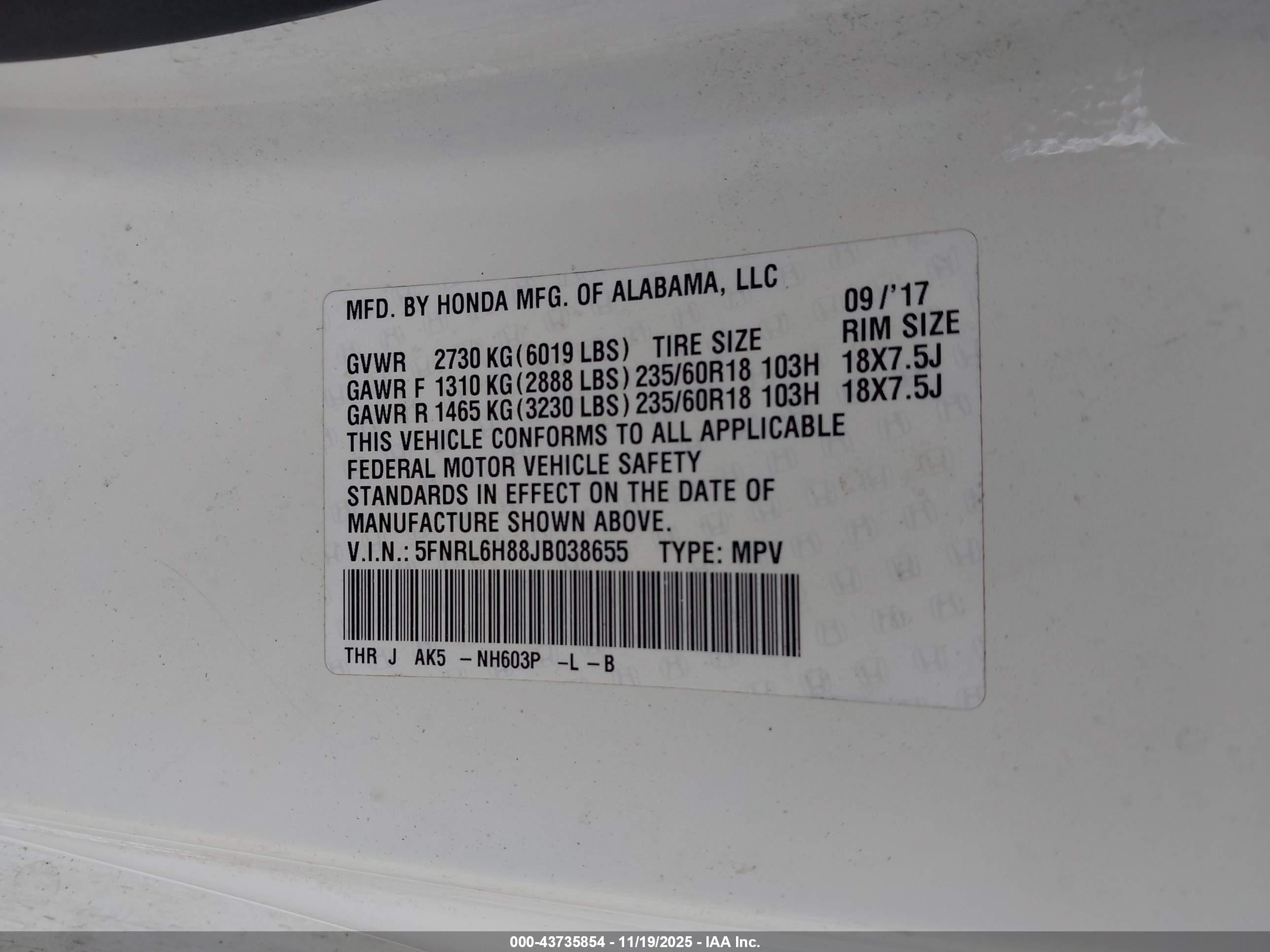 HONDA ODYSSEY image 9