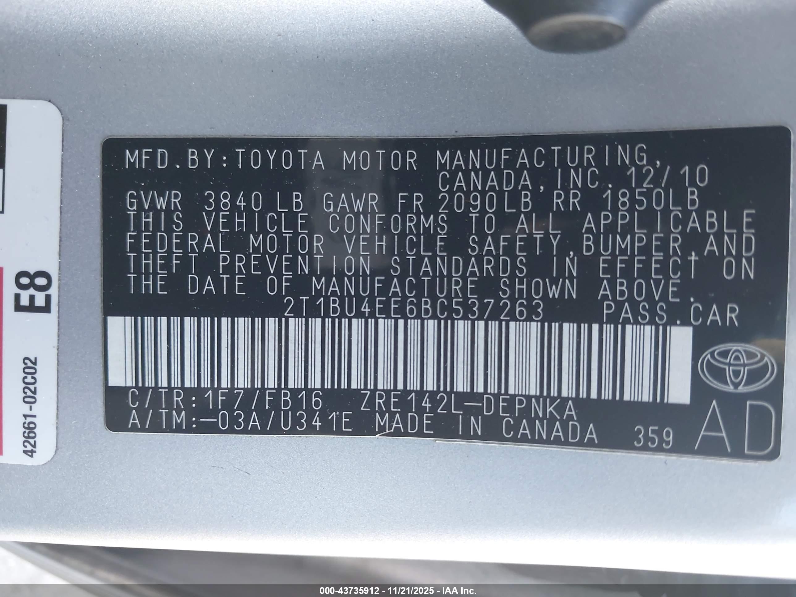 TOYOTA COROLLA image 9
