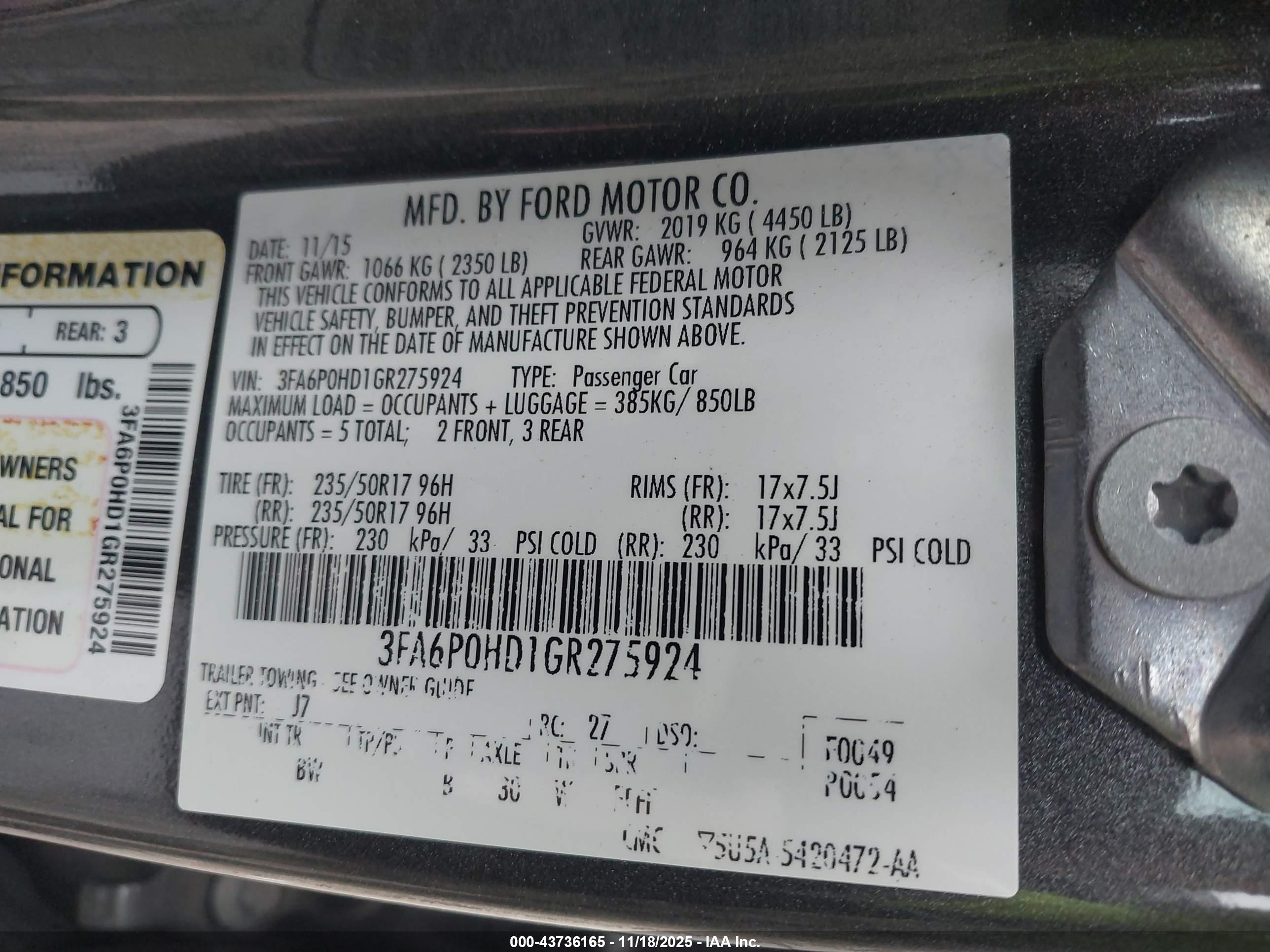 FORD FUSION image 9