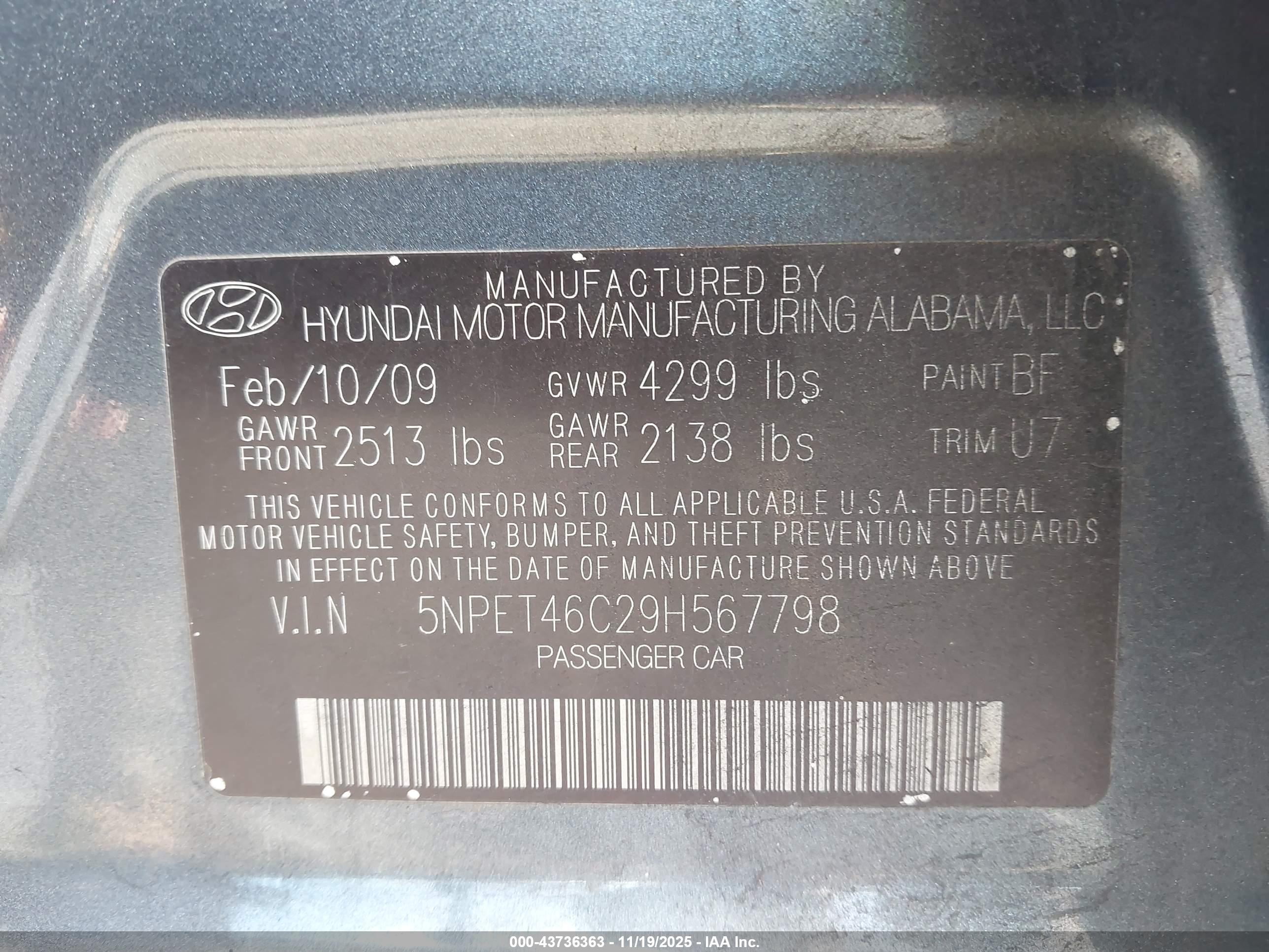 HYUNDAI SONATA image 9