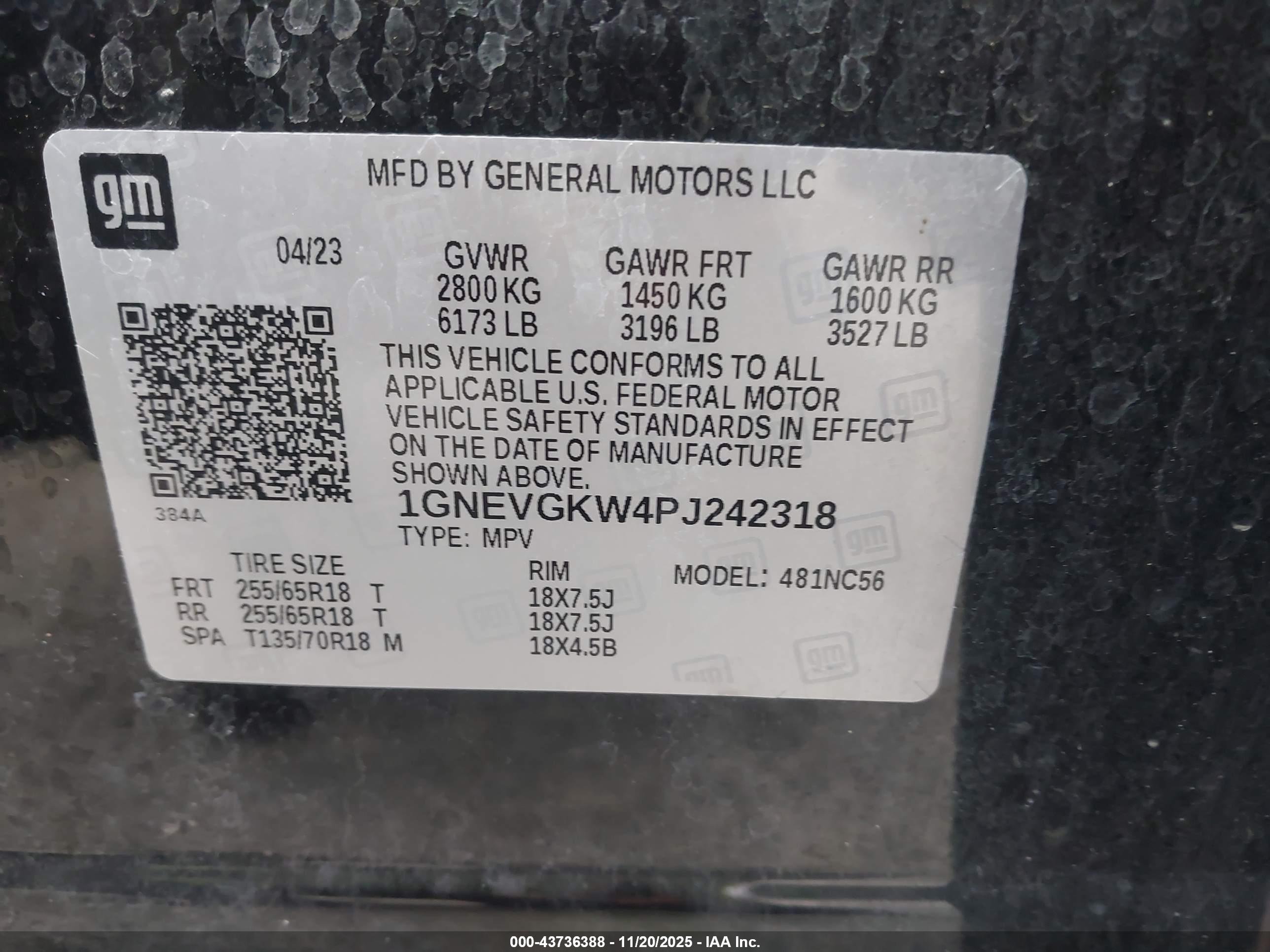 CHEVROLET TRAVERSE image 9