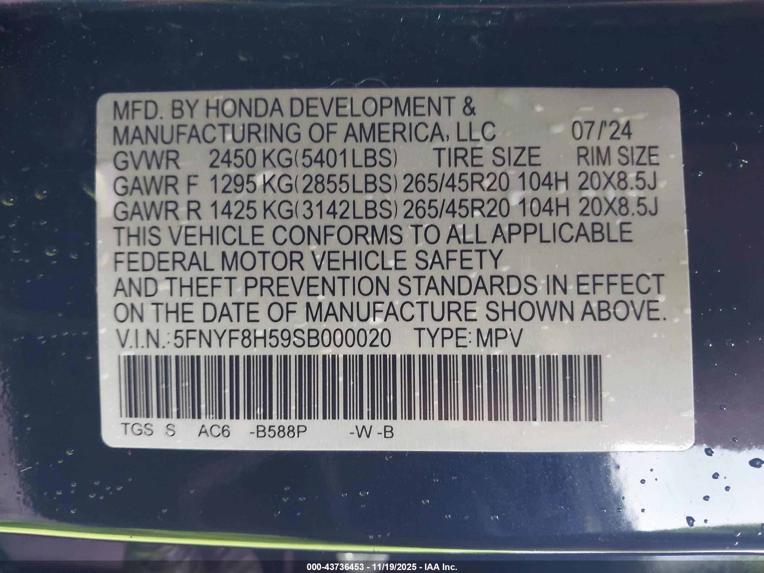 HONDA PASSPORT image 9