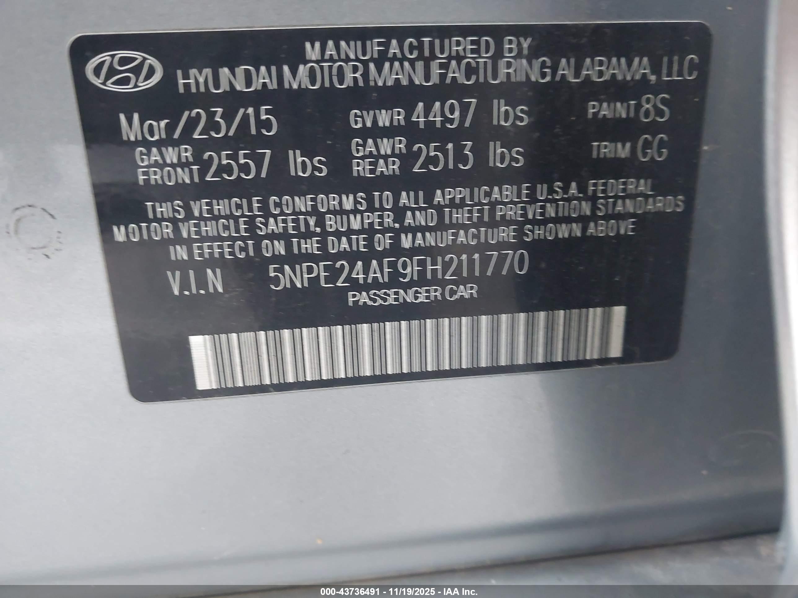 HYUNDAI SONATA image 9