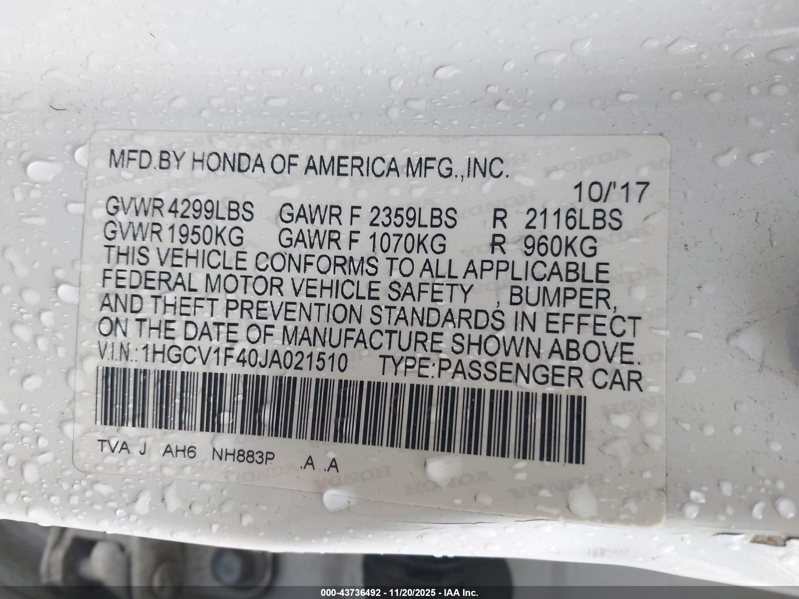 HONDA ACCORD image 9