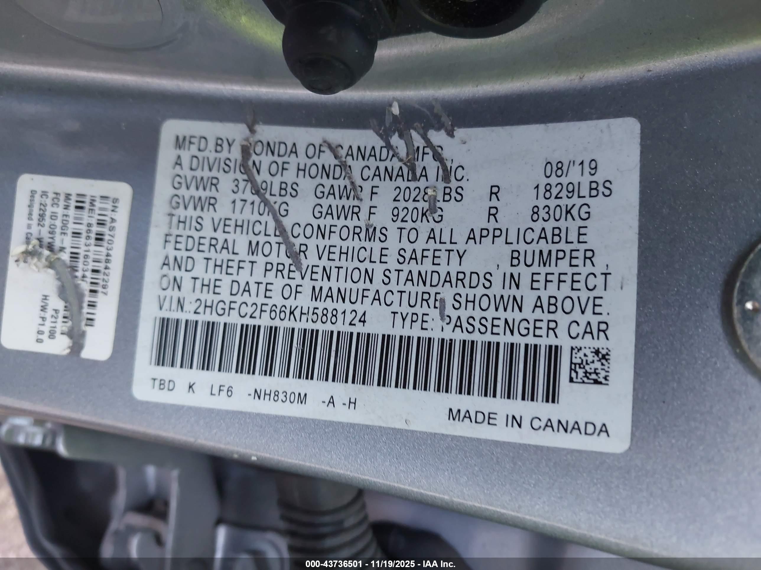 HONDA CIVIC image 9