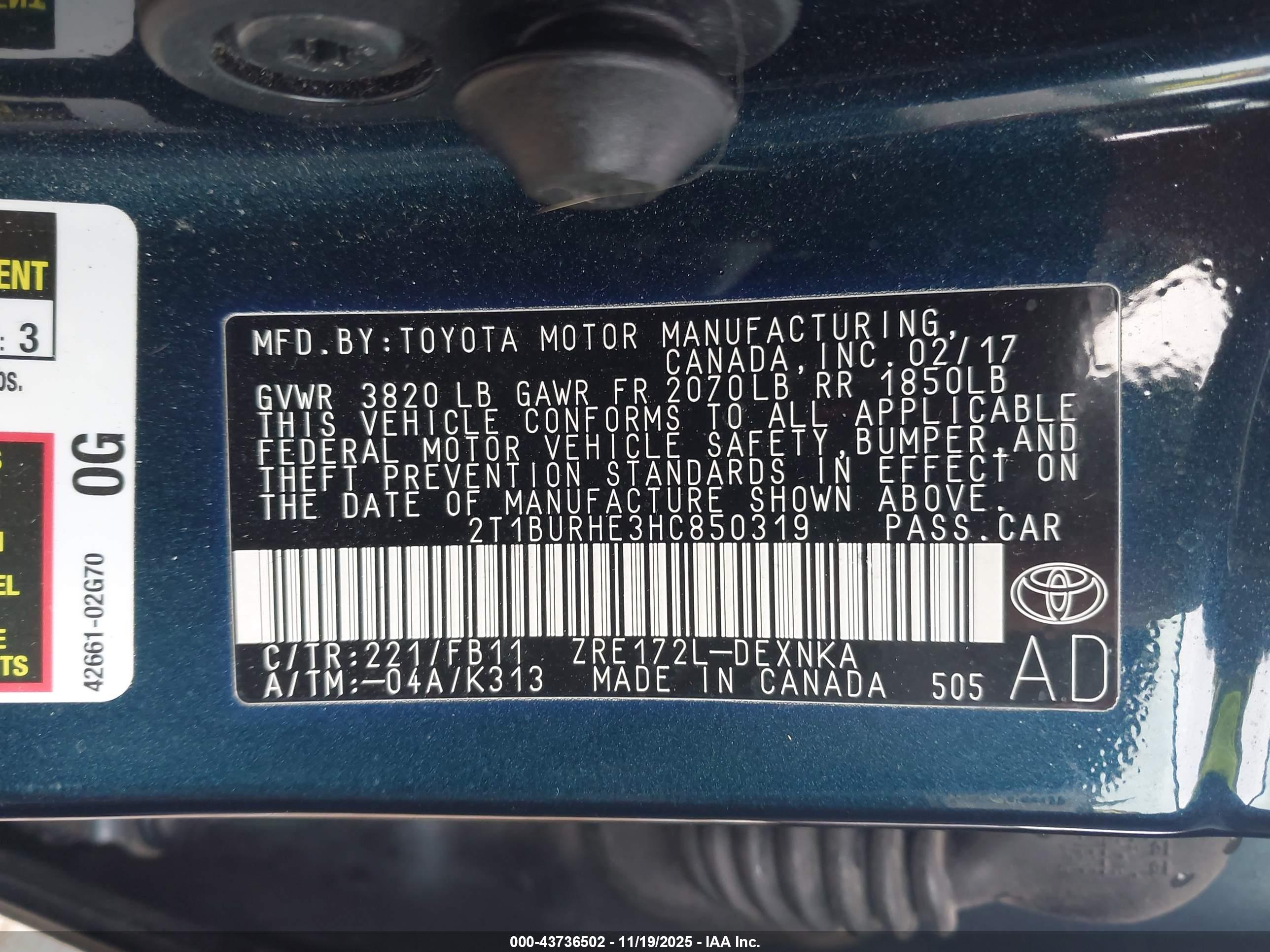 TOYOTA COROLLA image 9