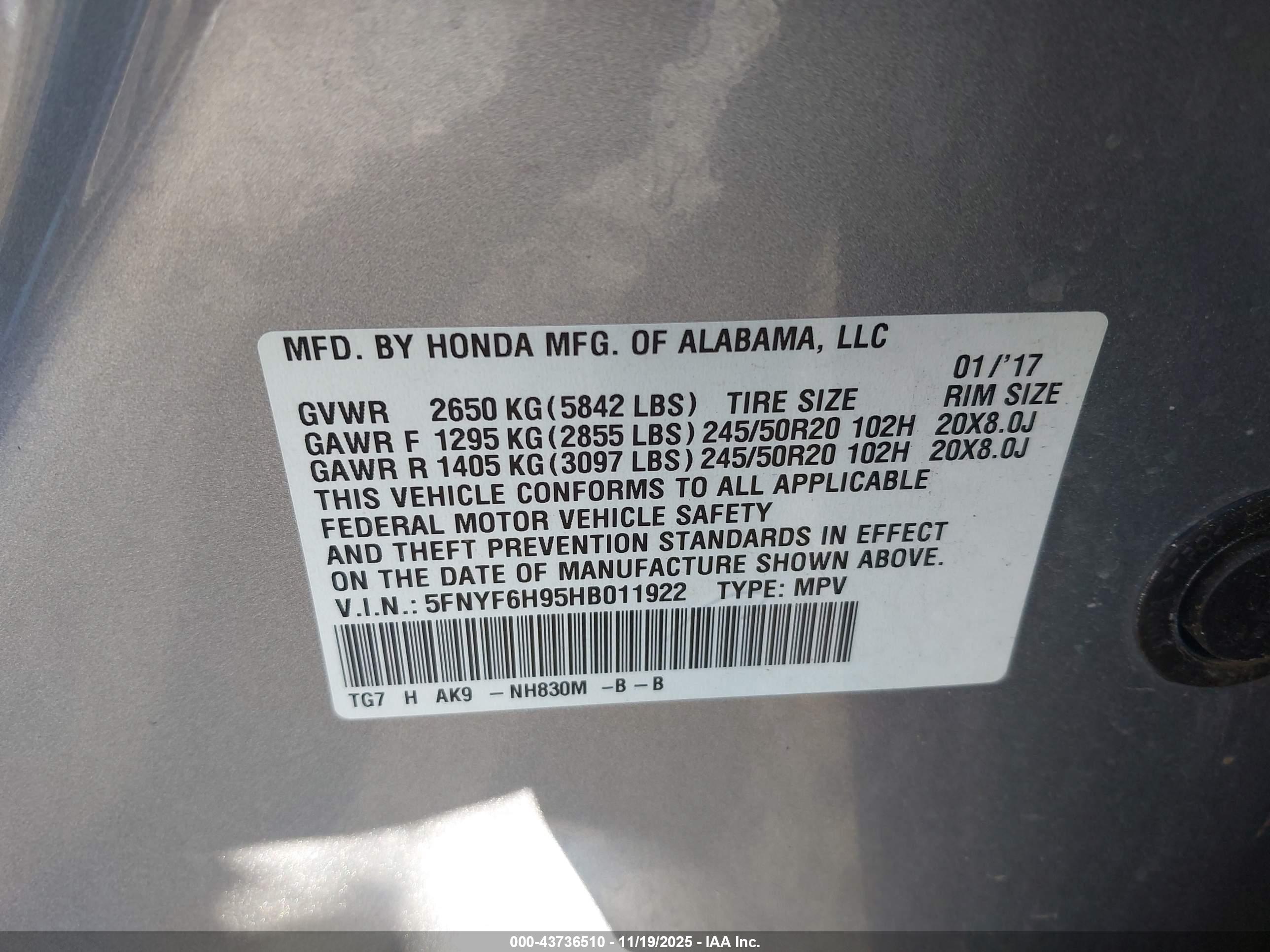 HONDA PILOT image 9