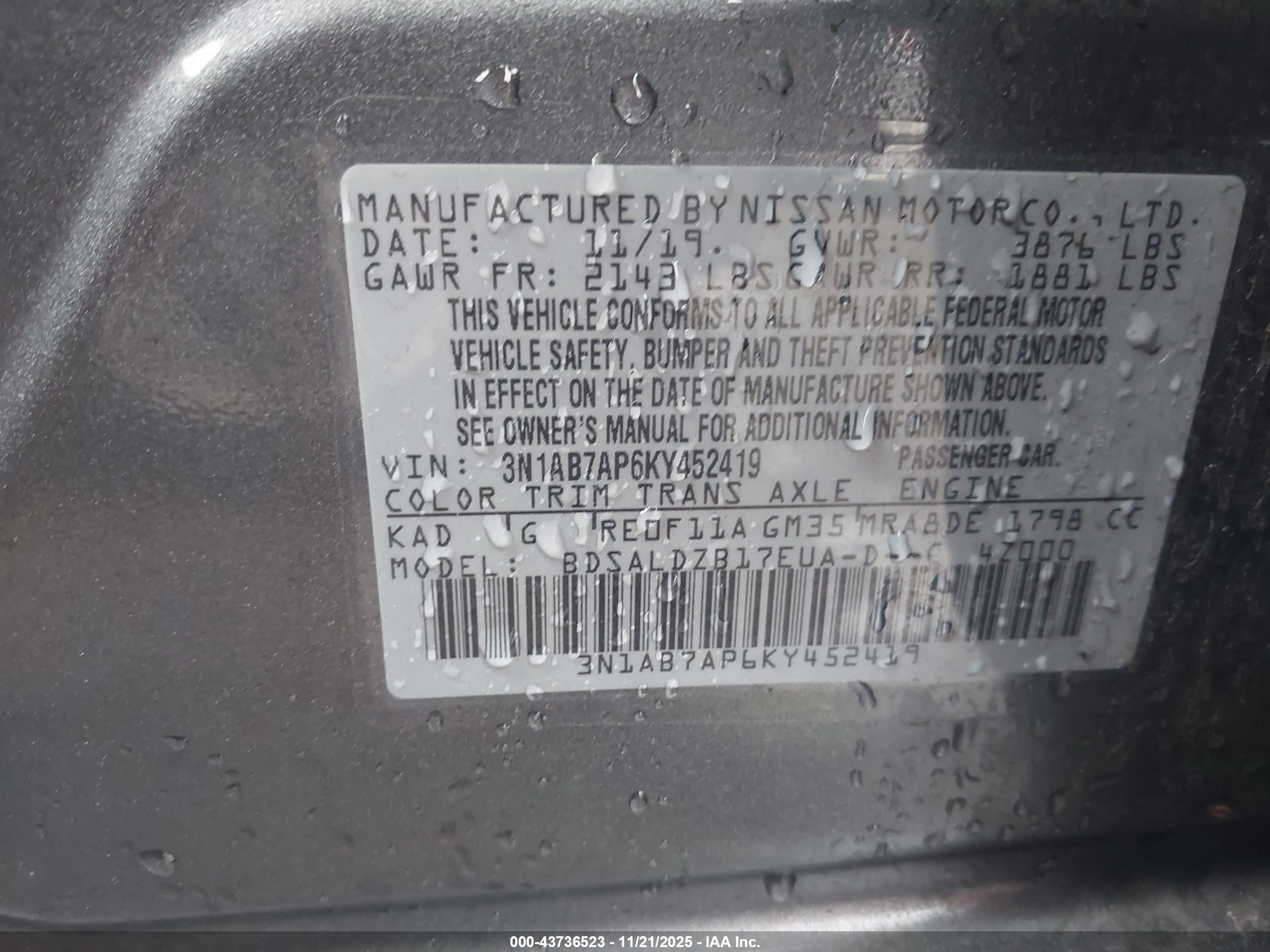 NISSAN SENTRA image 9