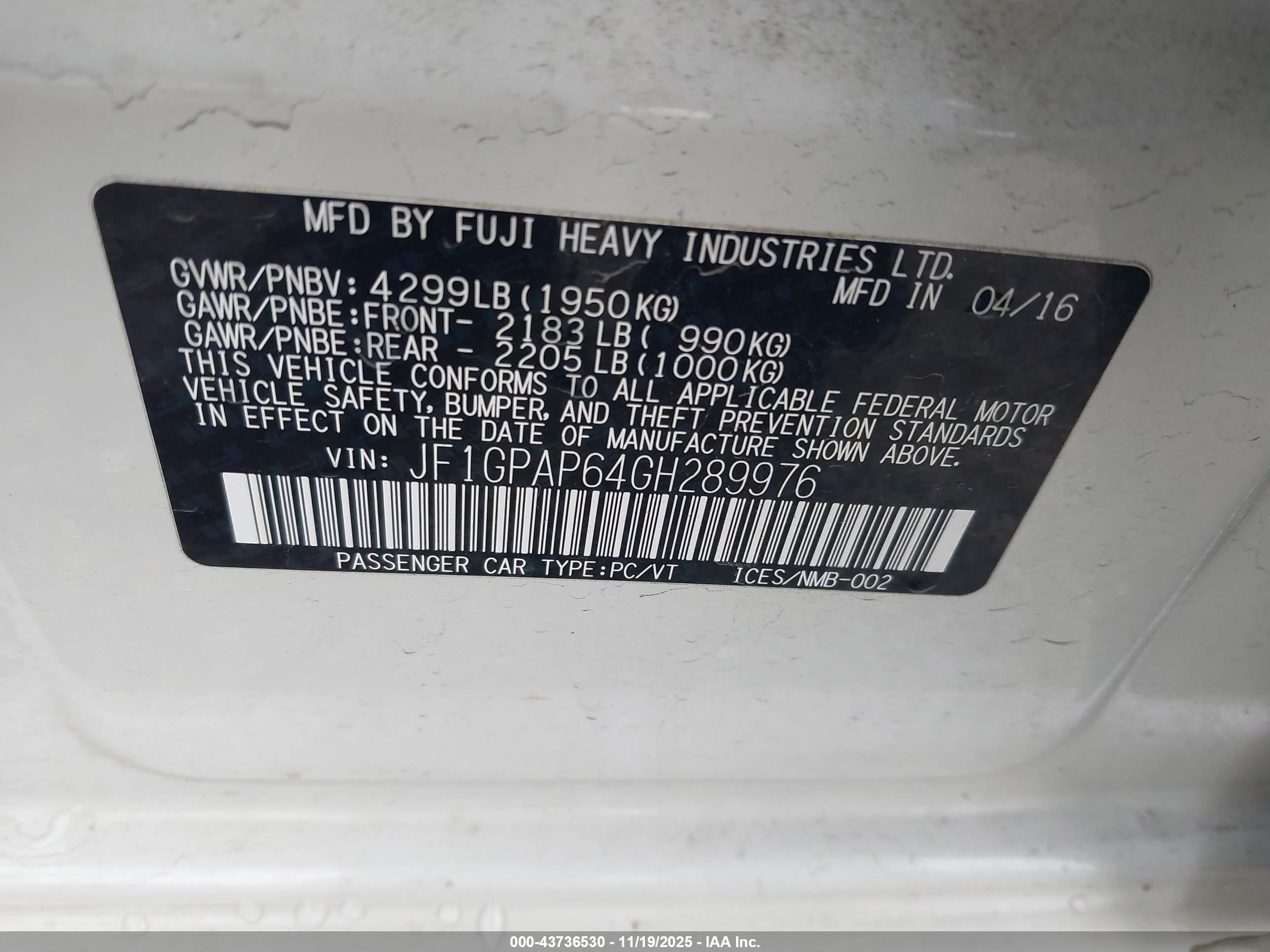 SUBARU IMPREZA image 9
