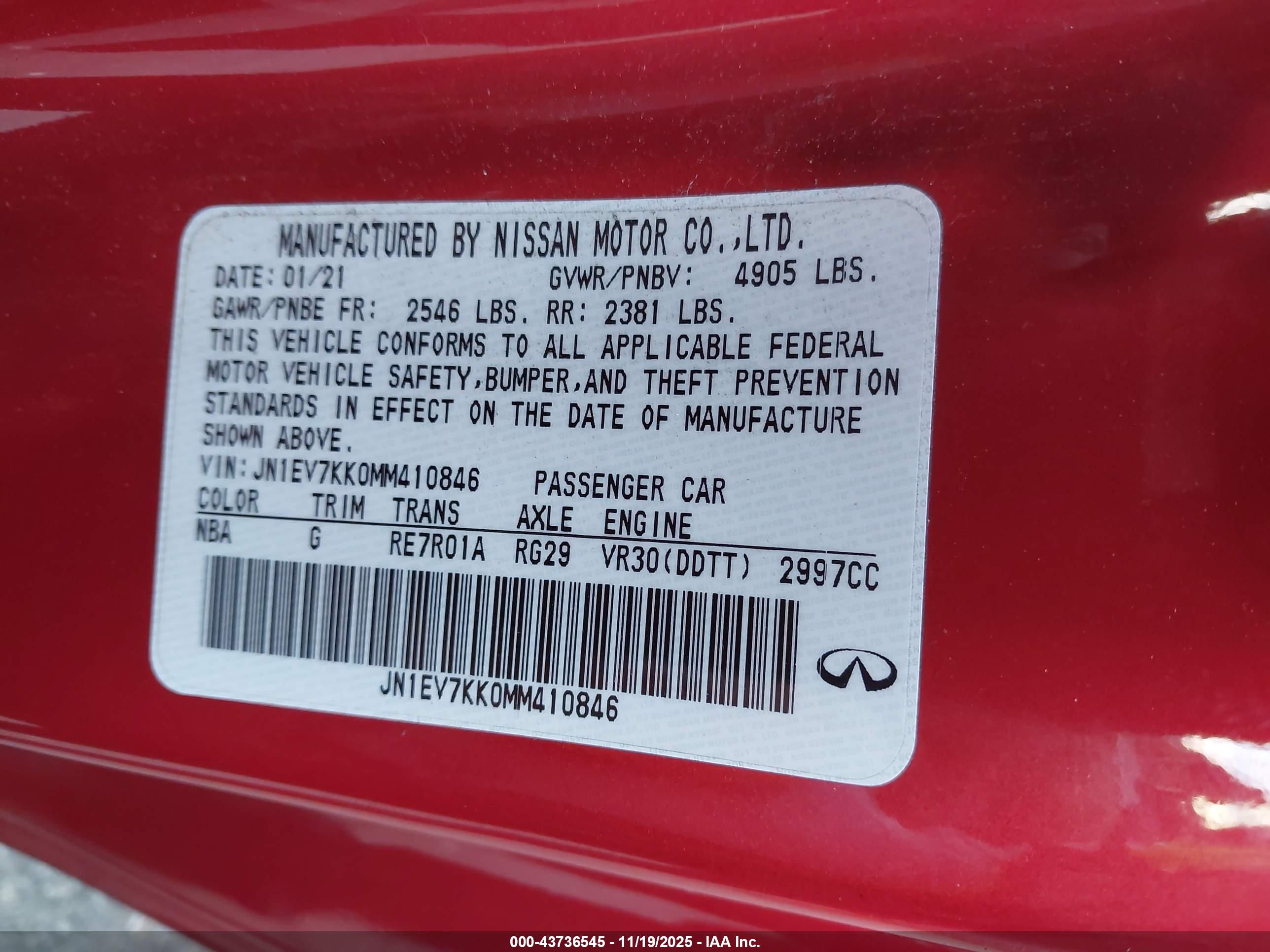 INFINITI Q60 image 9