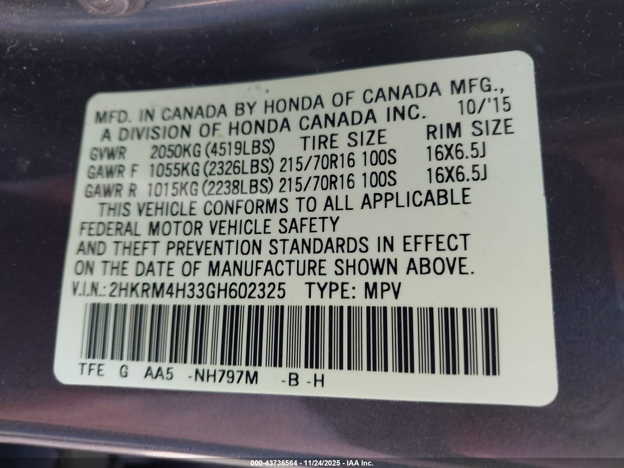 HONDA CR-V image 9