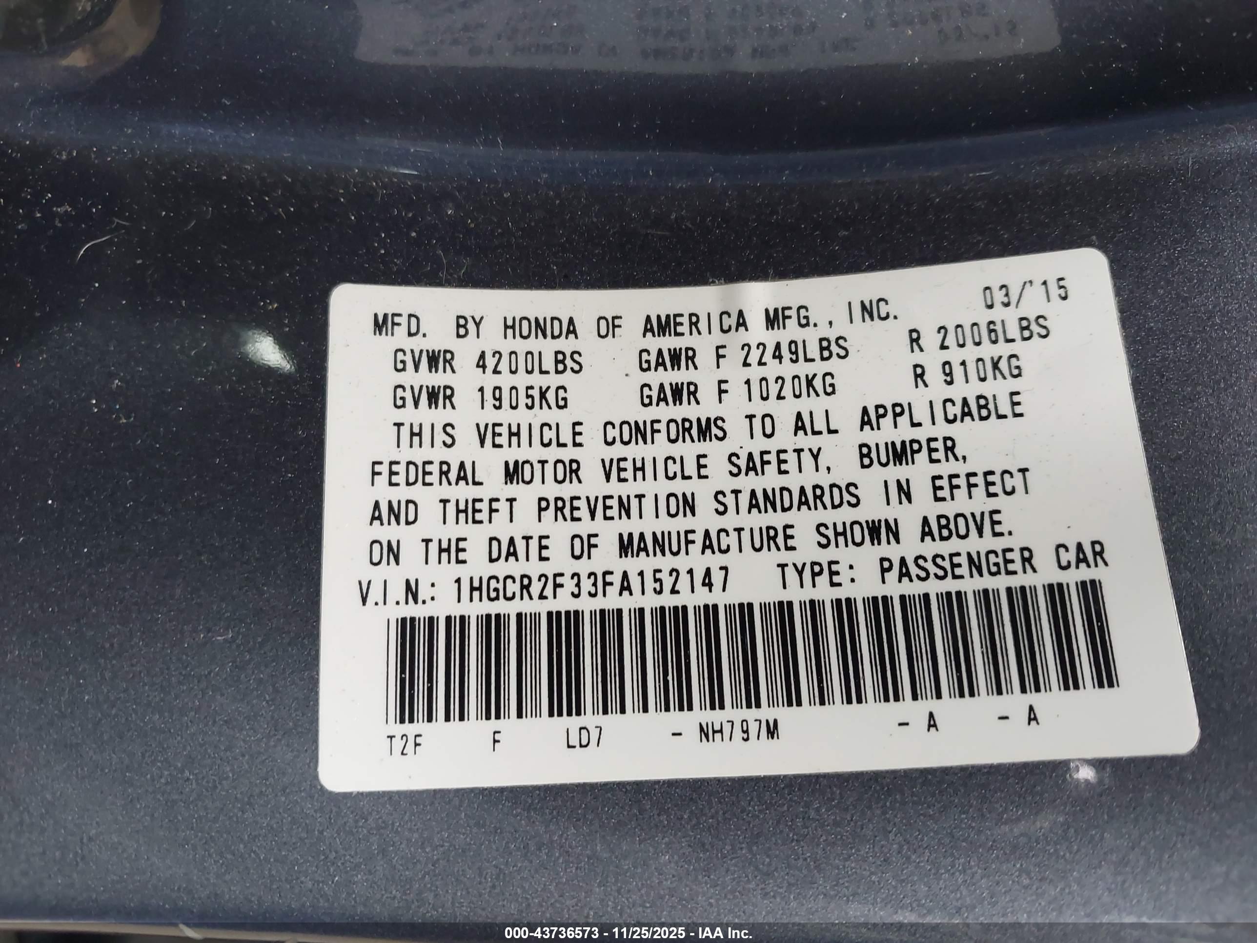 HONDA ACCORD image 9