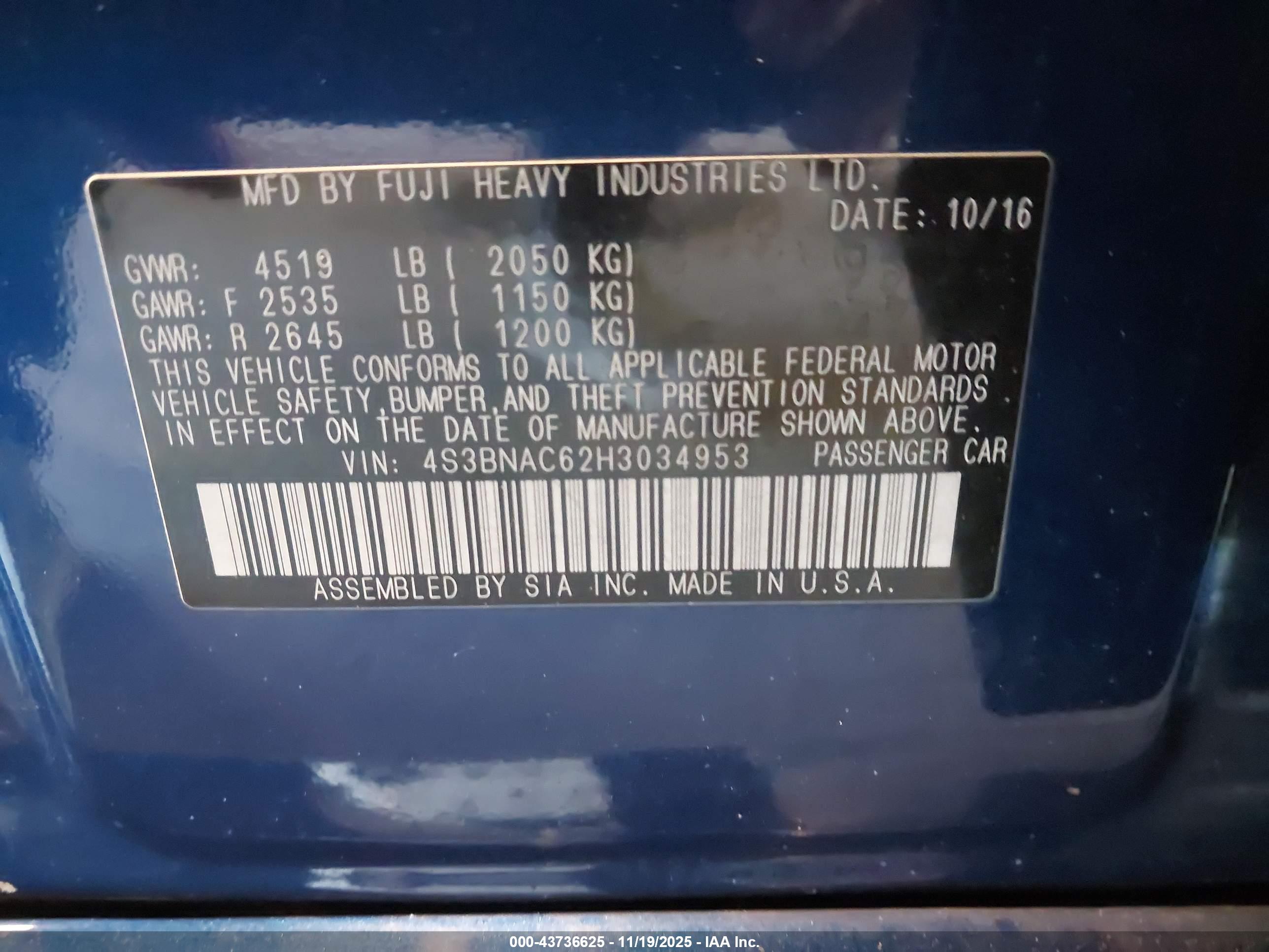 SUBARU LEGACY image 9
