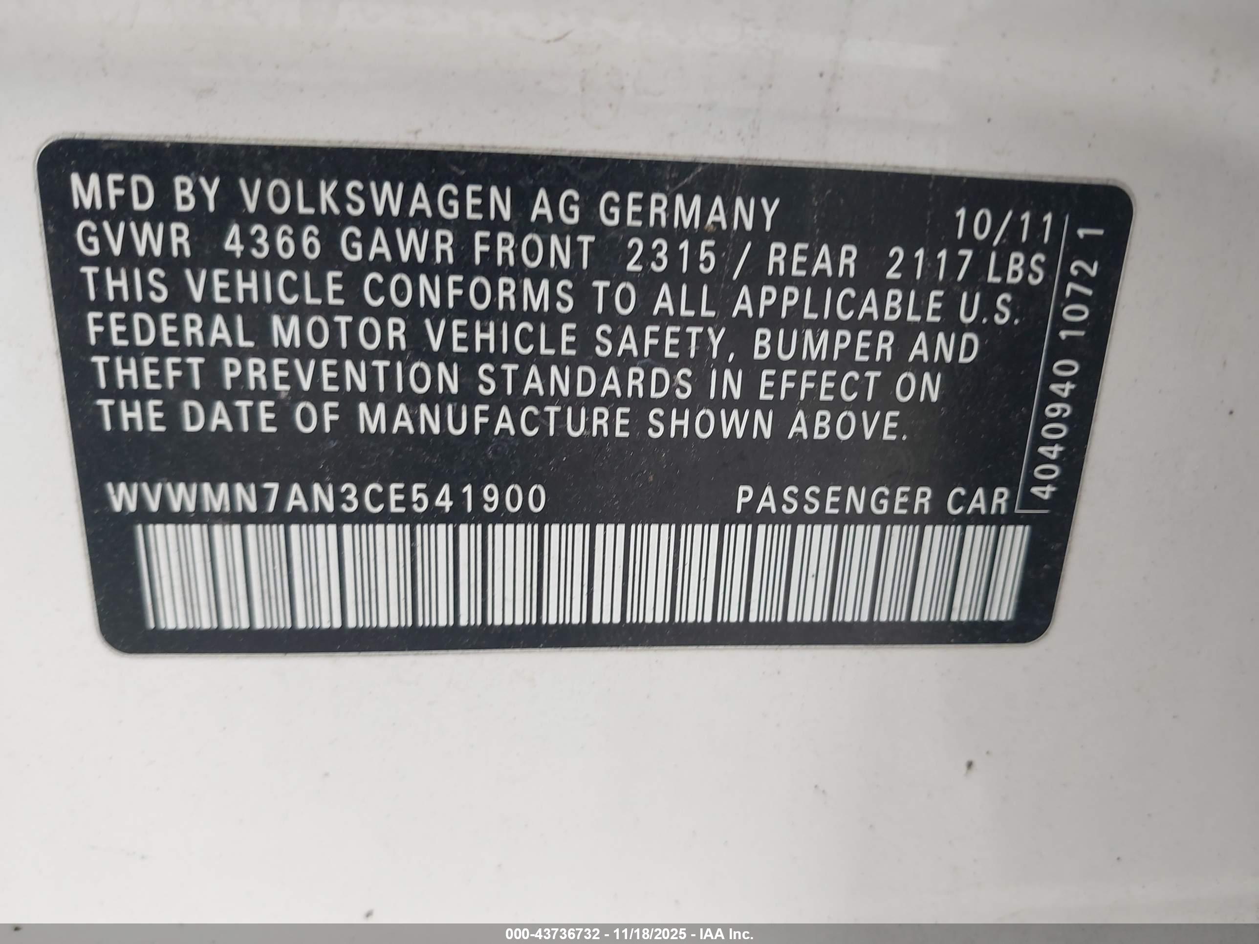 VOLKSWAGEN CC image 9
