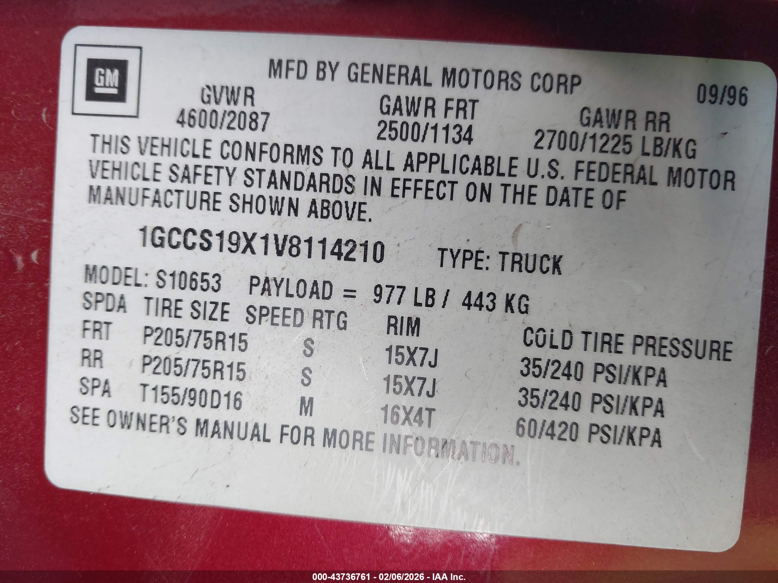 CHEVROLET S-10 image 9