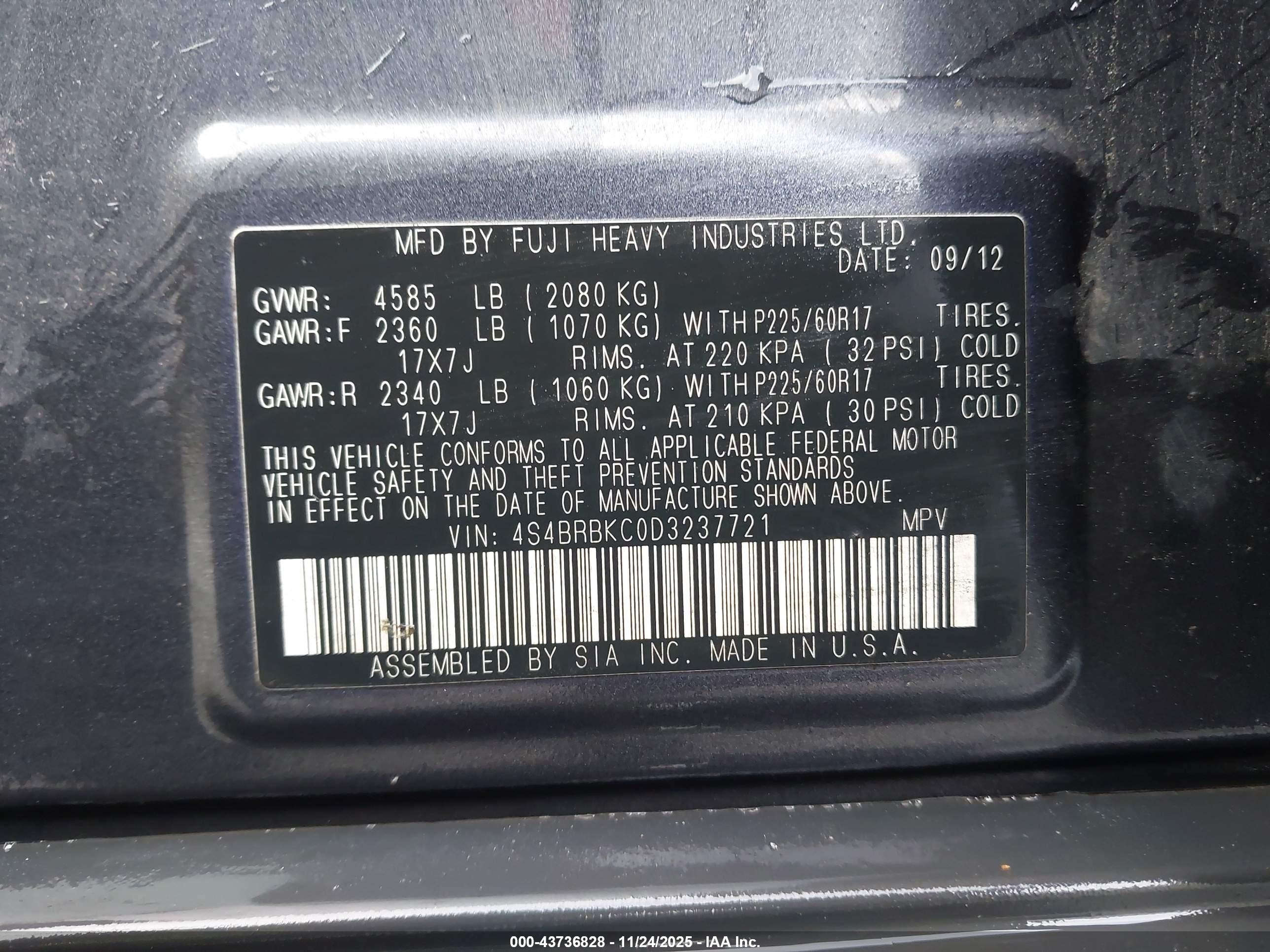 SUBARU OUTBACK image 9