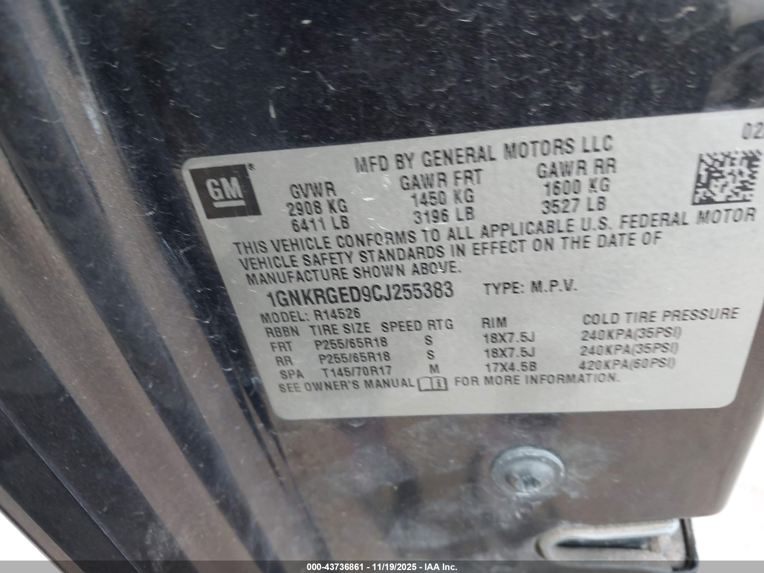 CHEVROLET TRAVERSE image 9