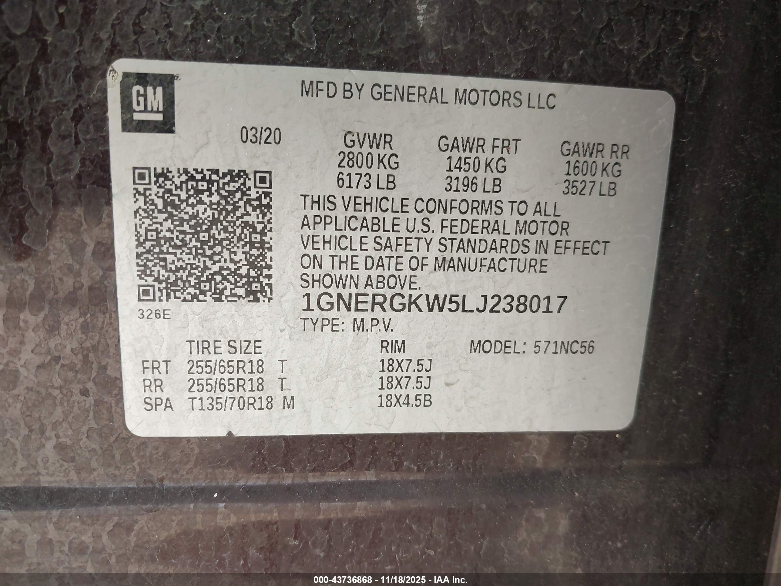 CHEVROLET TRAVERSE image 9