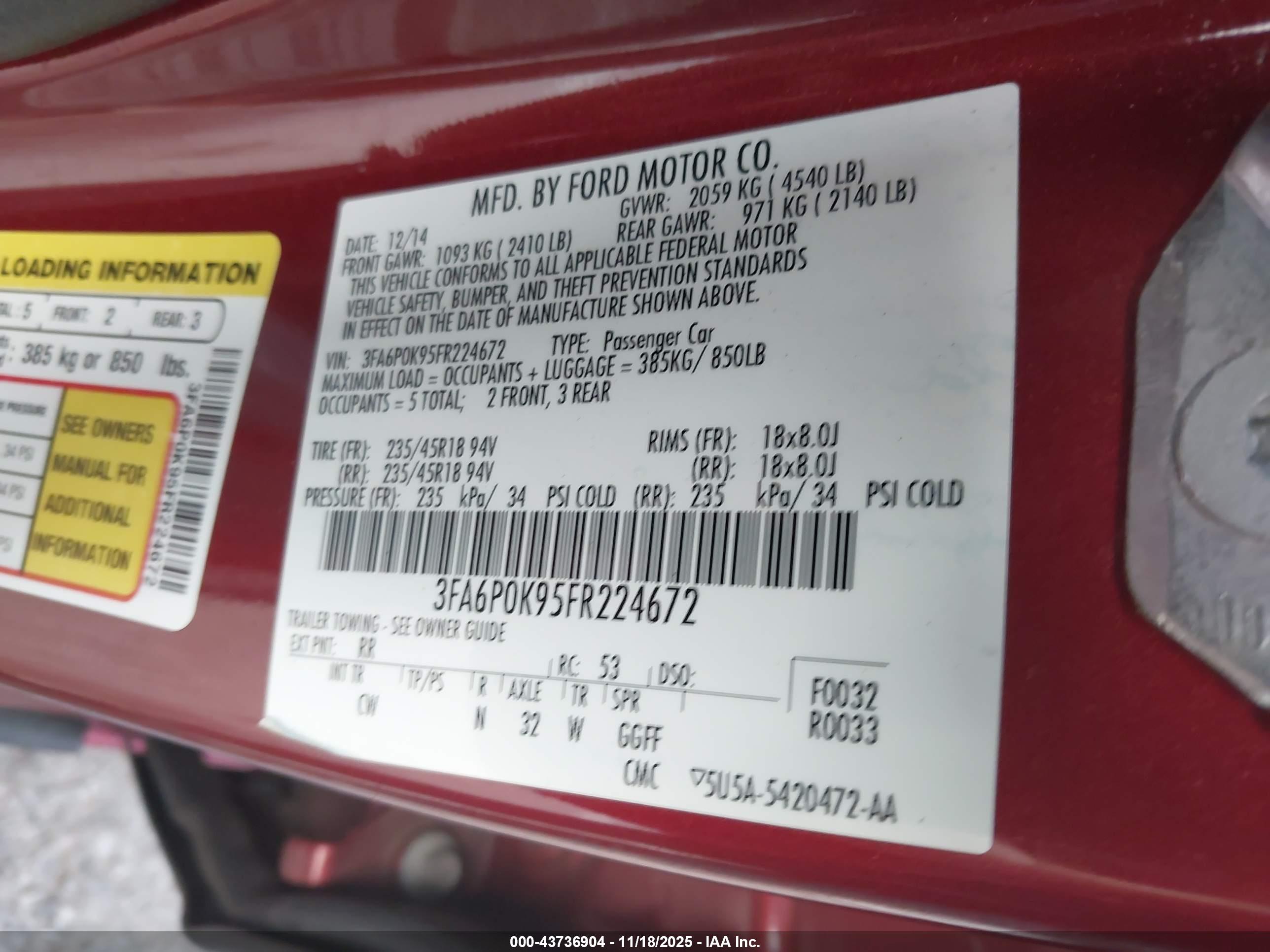 FORD FUSION image 9