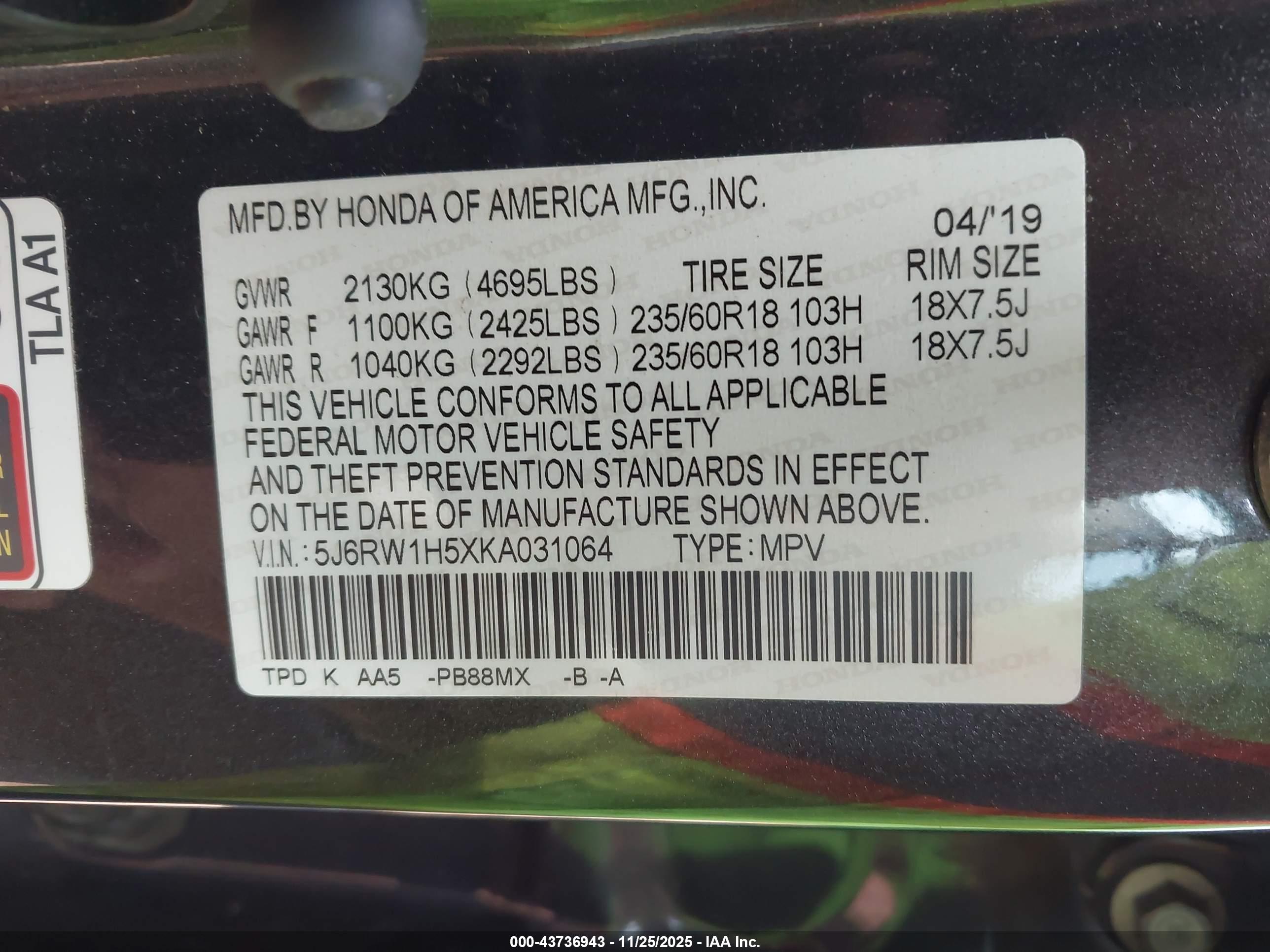 HONDA CR-V image 9