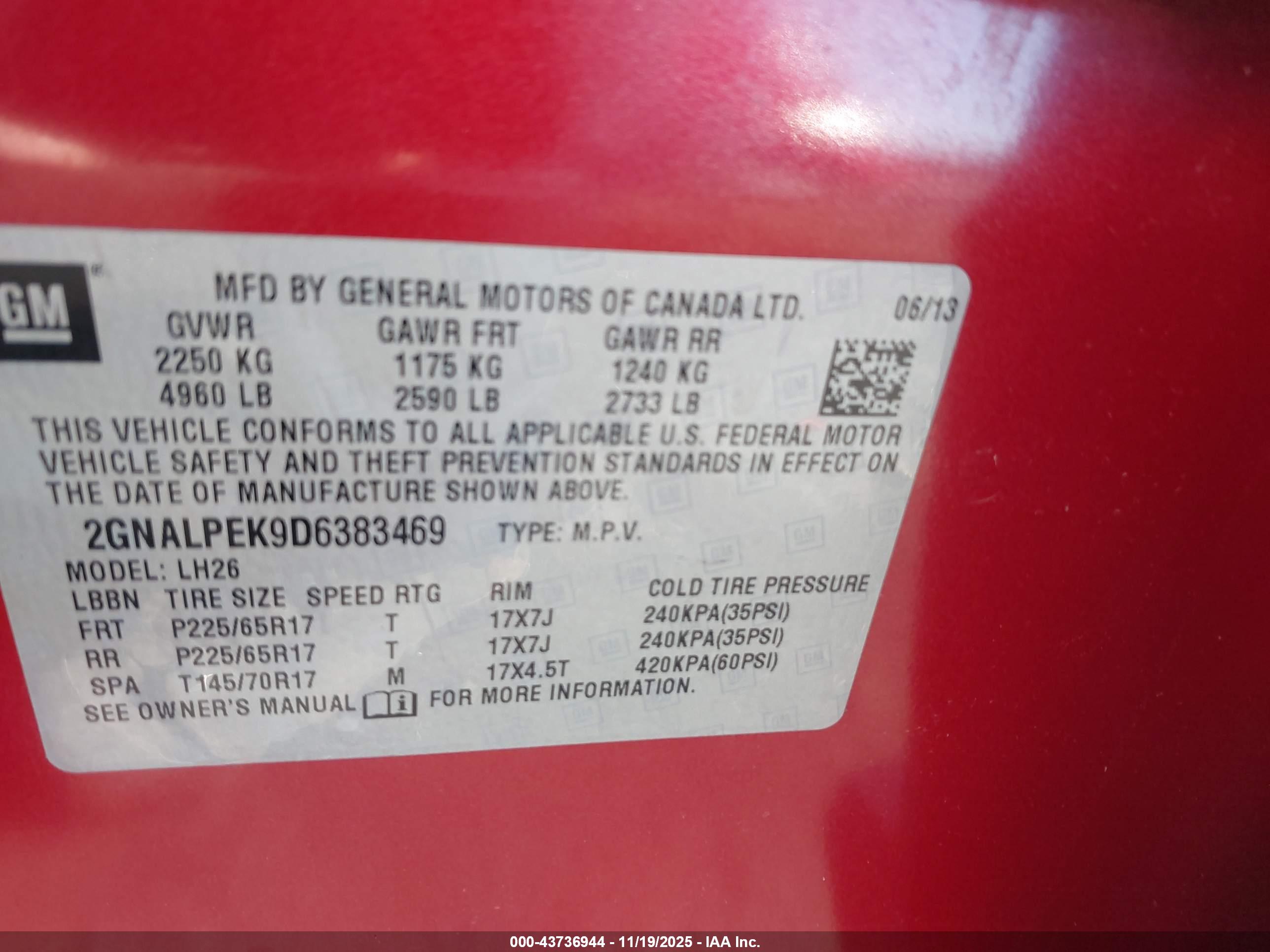 CHEVROLET EQUINOX image 9