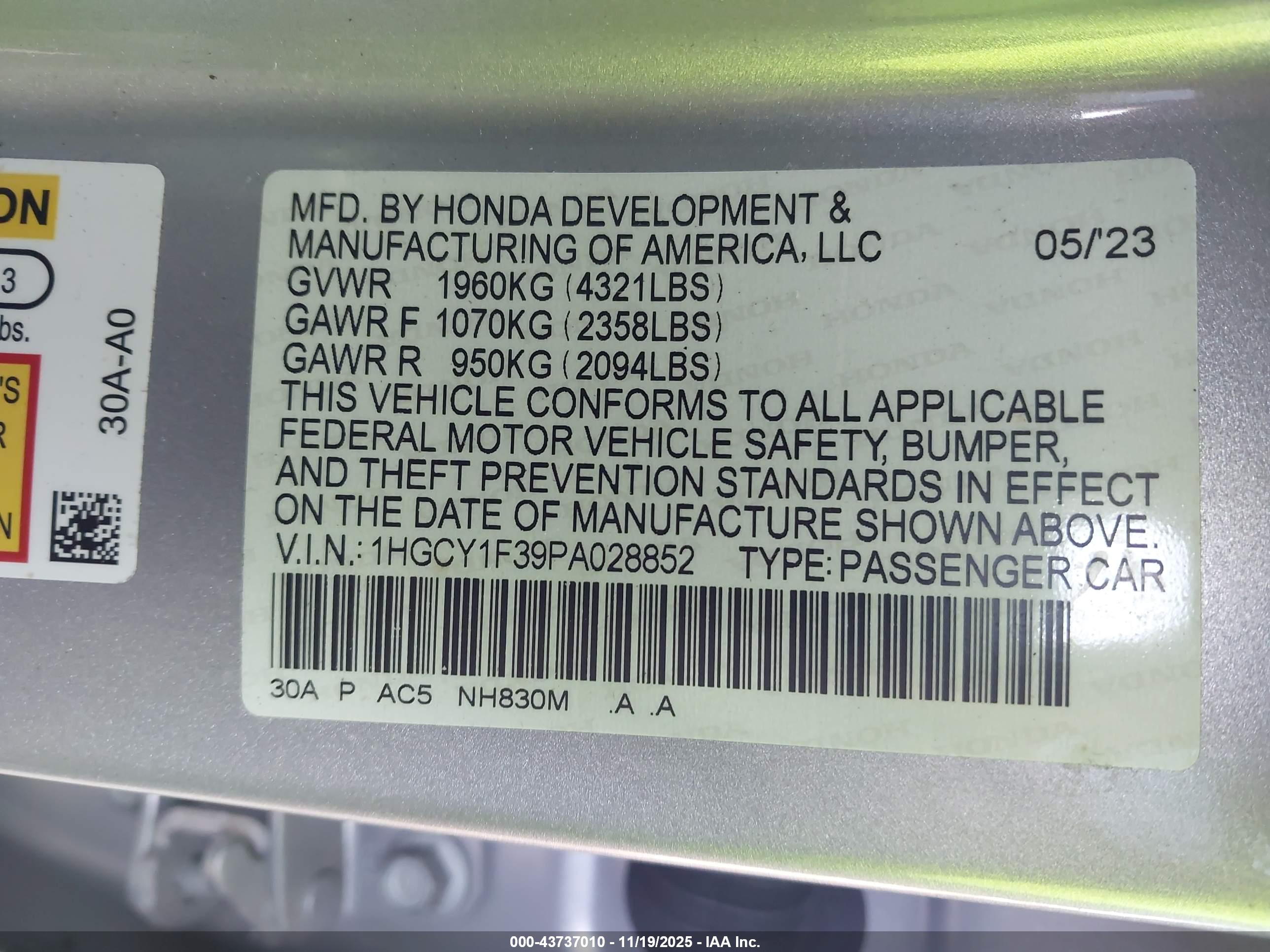 HONDA ACCORD image 9