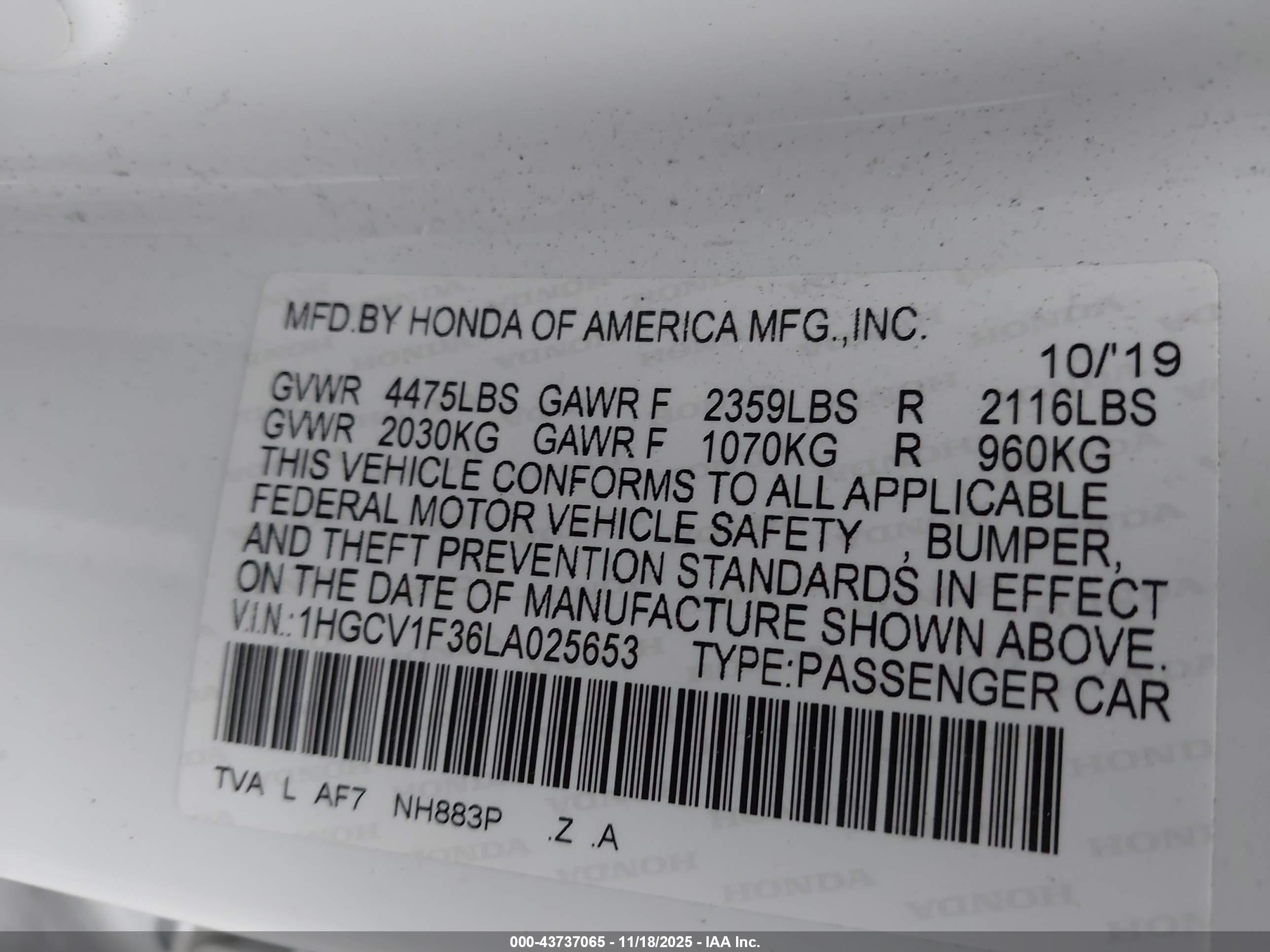 HONDA ACCORD image 9