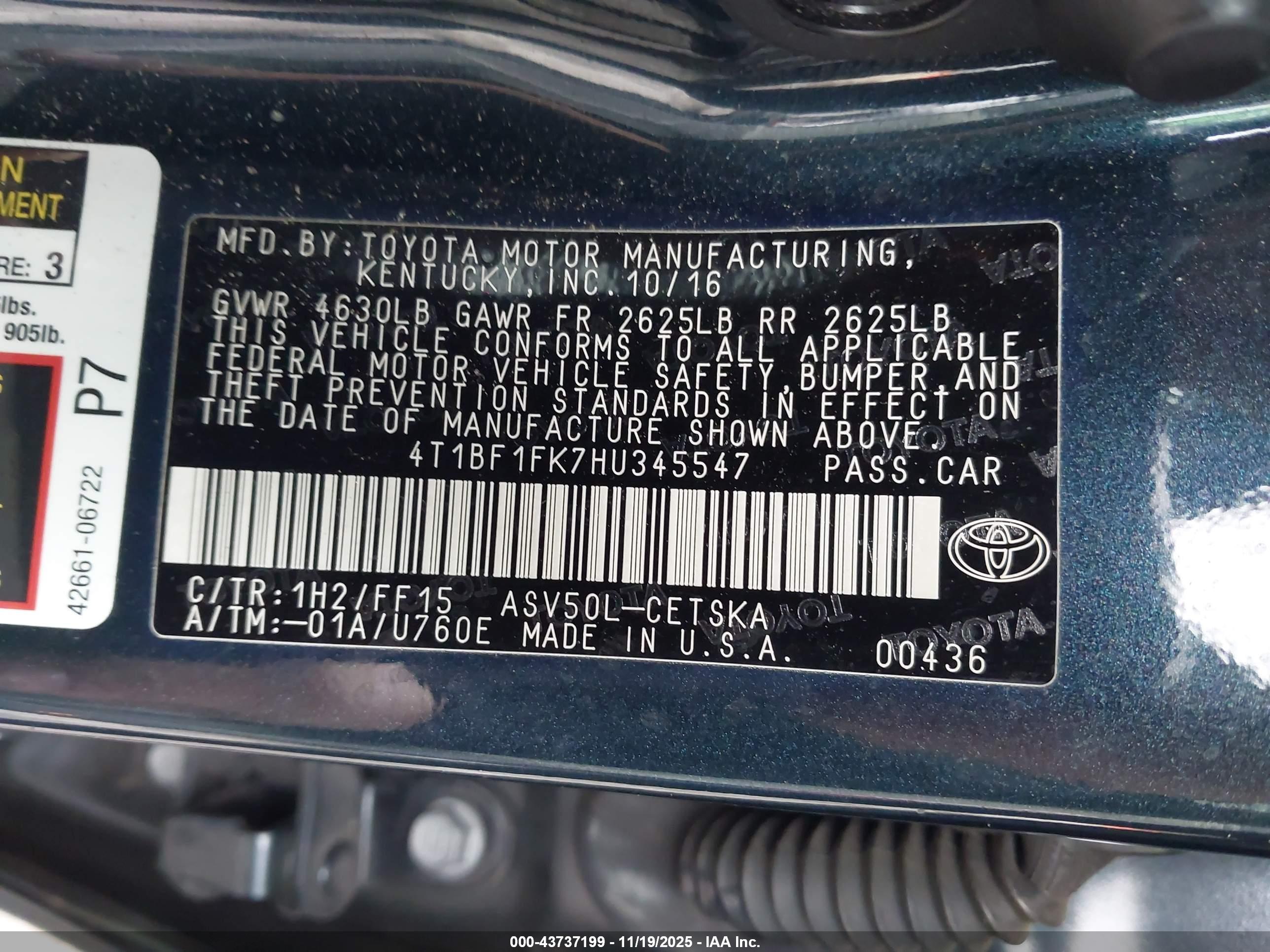 TOYOTA CAMRY image 9
