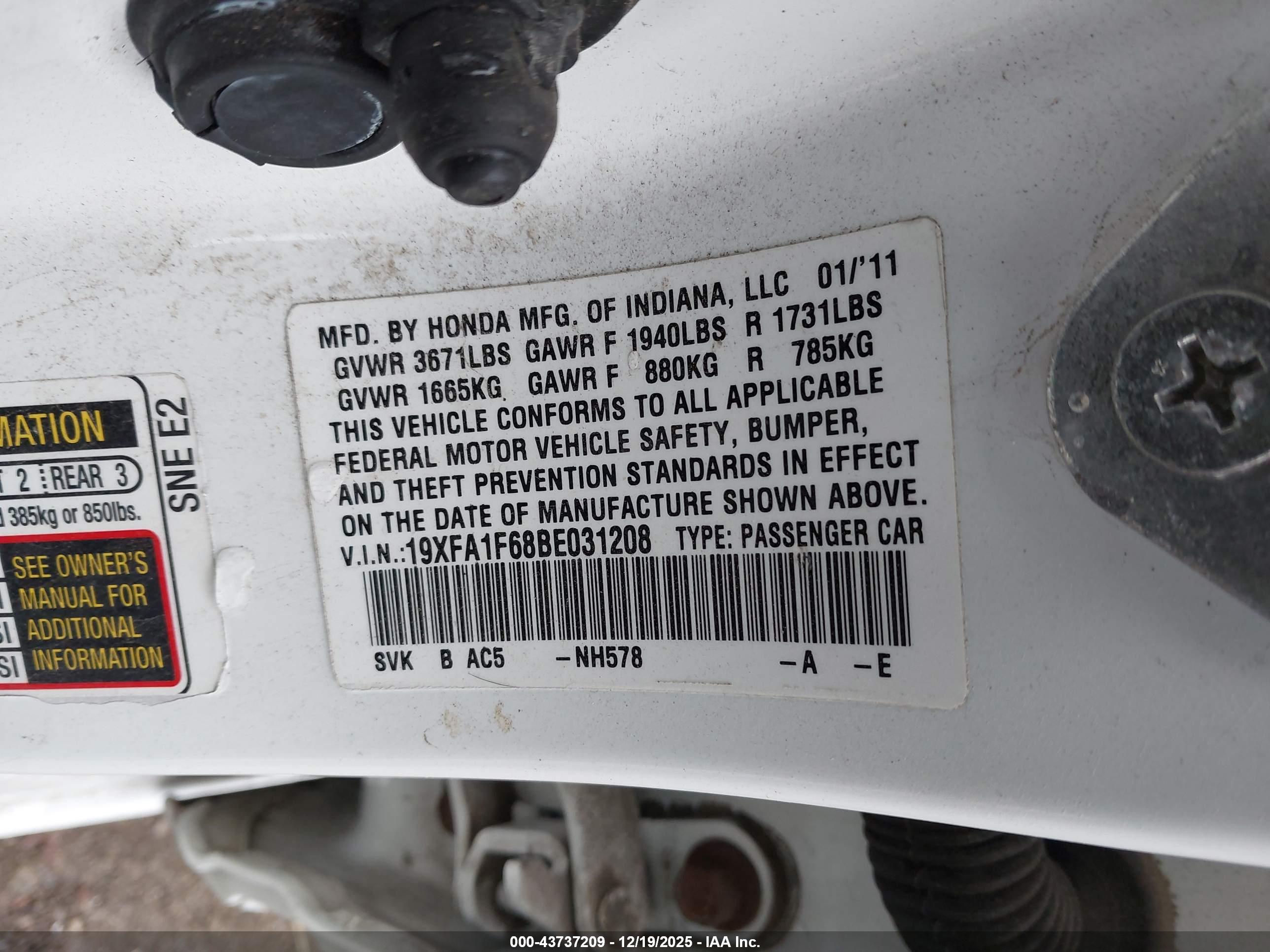 HONDA CIVIC image 9