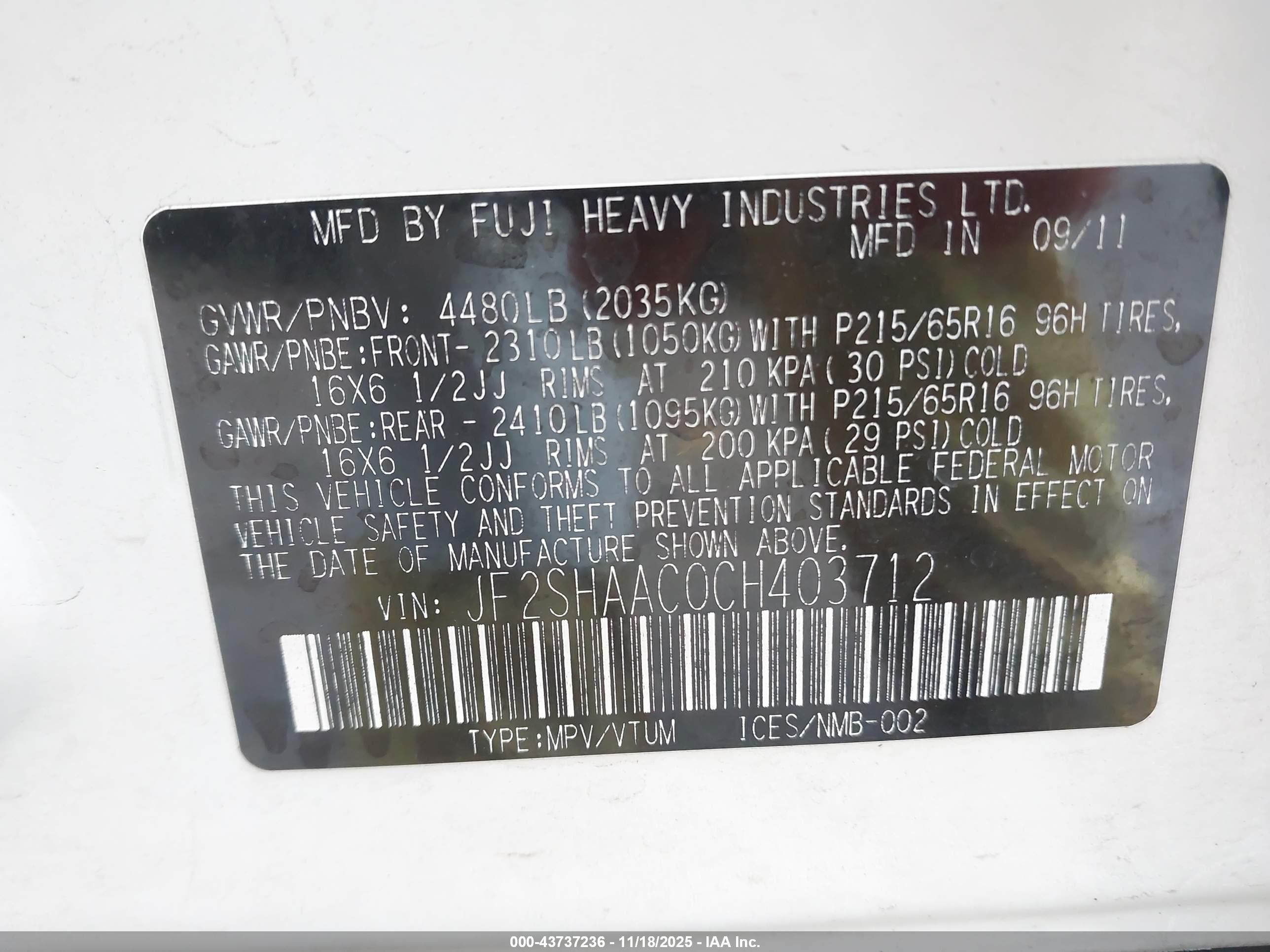 SUBARU FORESTER image 9