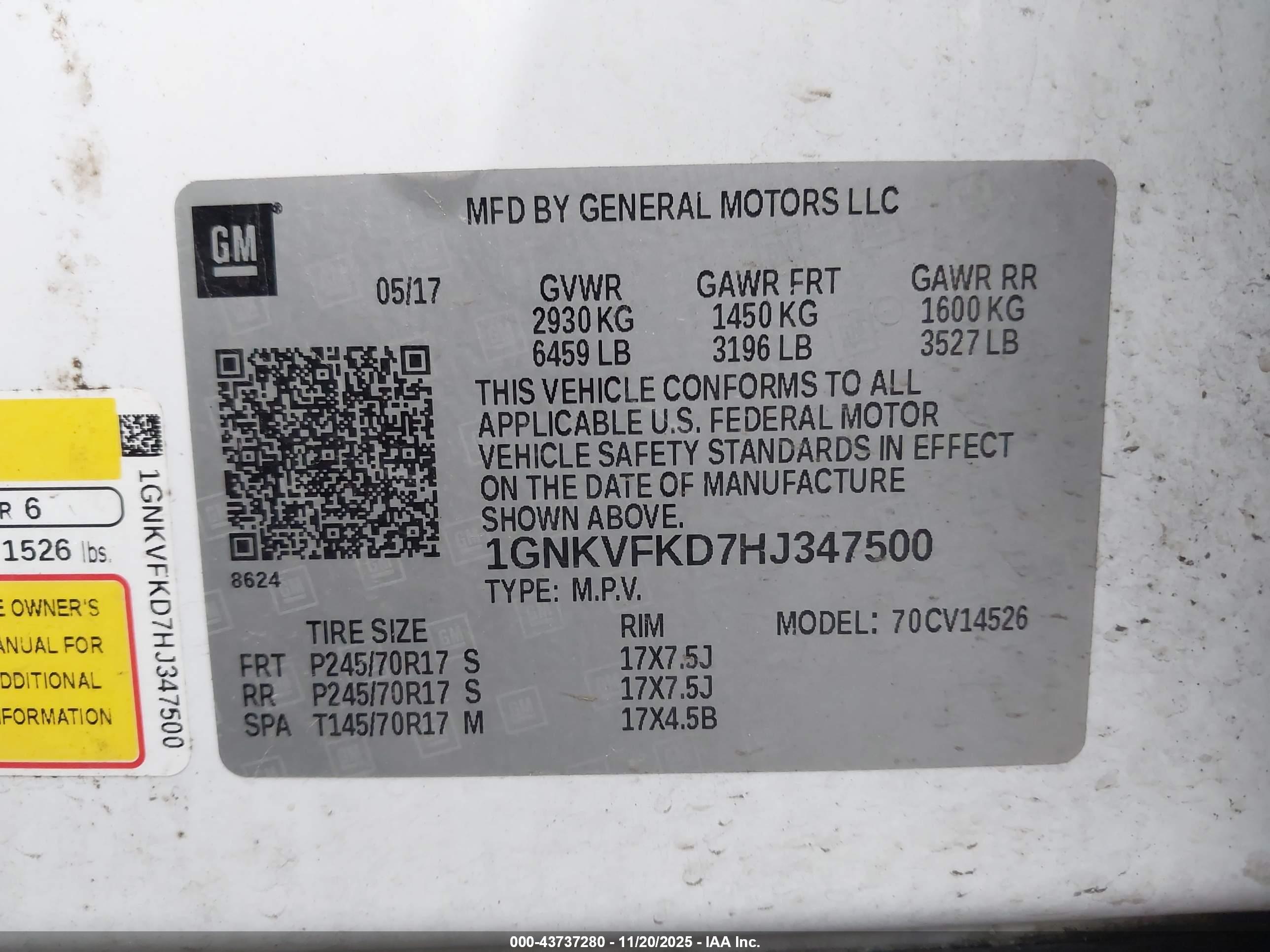 CHEVROLET TRAVERSE image 9