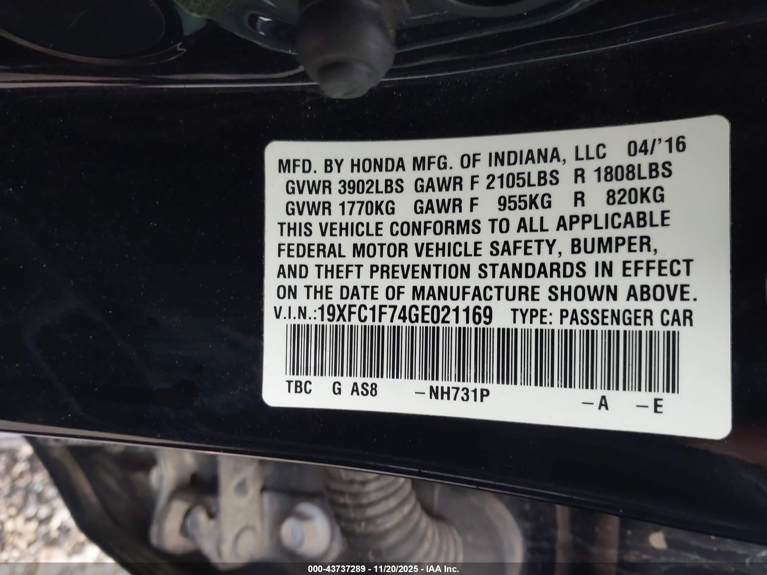 HONDA CIVIC image 9