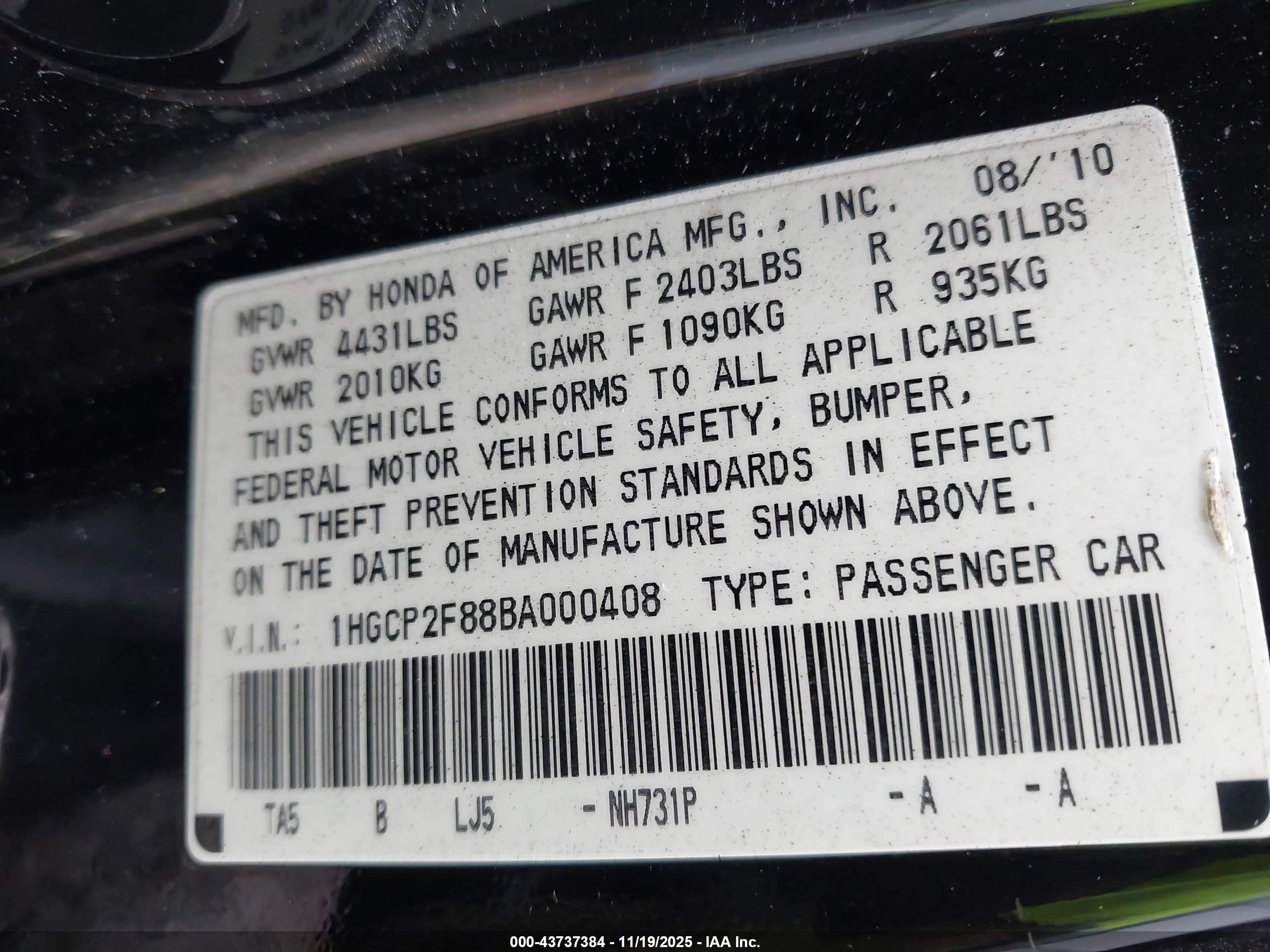 HONDA ACCORD image 9