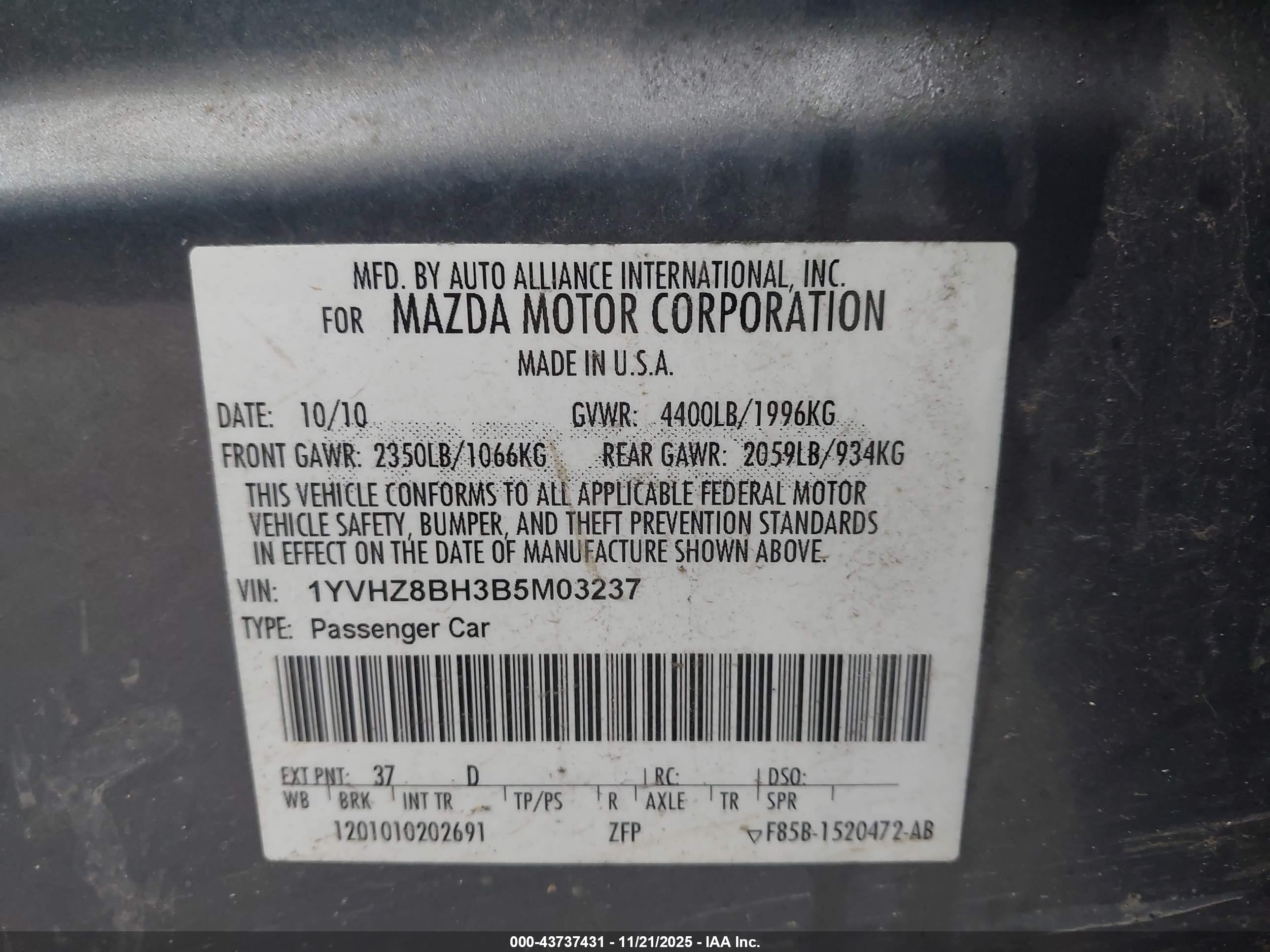 MAZDA MAZDA6 image 9